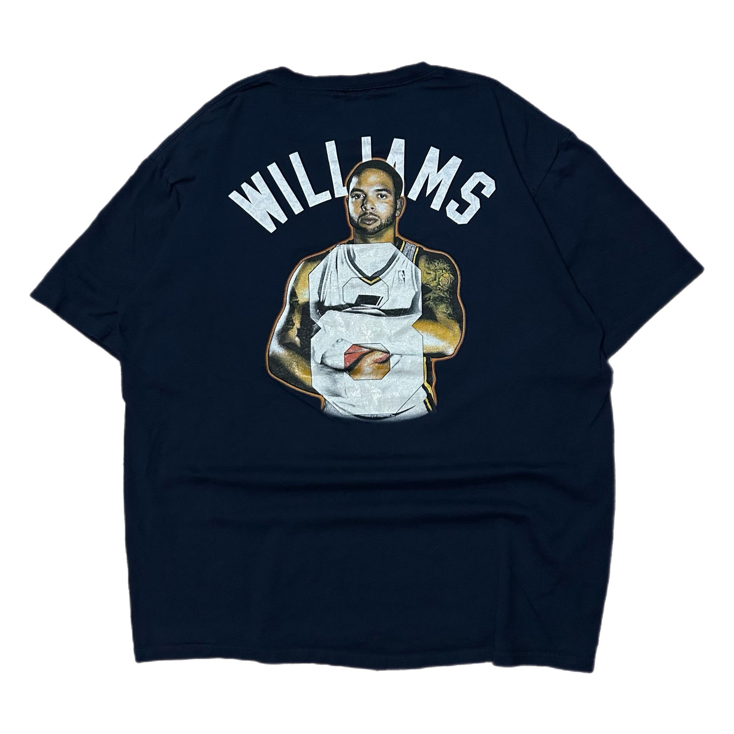 (XL) Y2K NBA Utah Jazz Deron Williams Navy Shirt