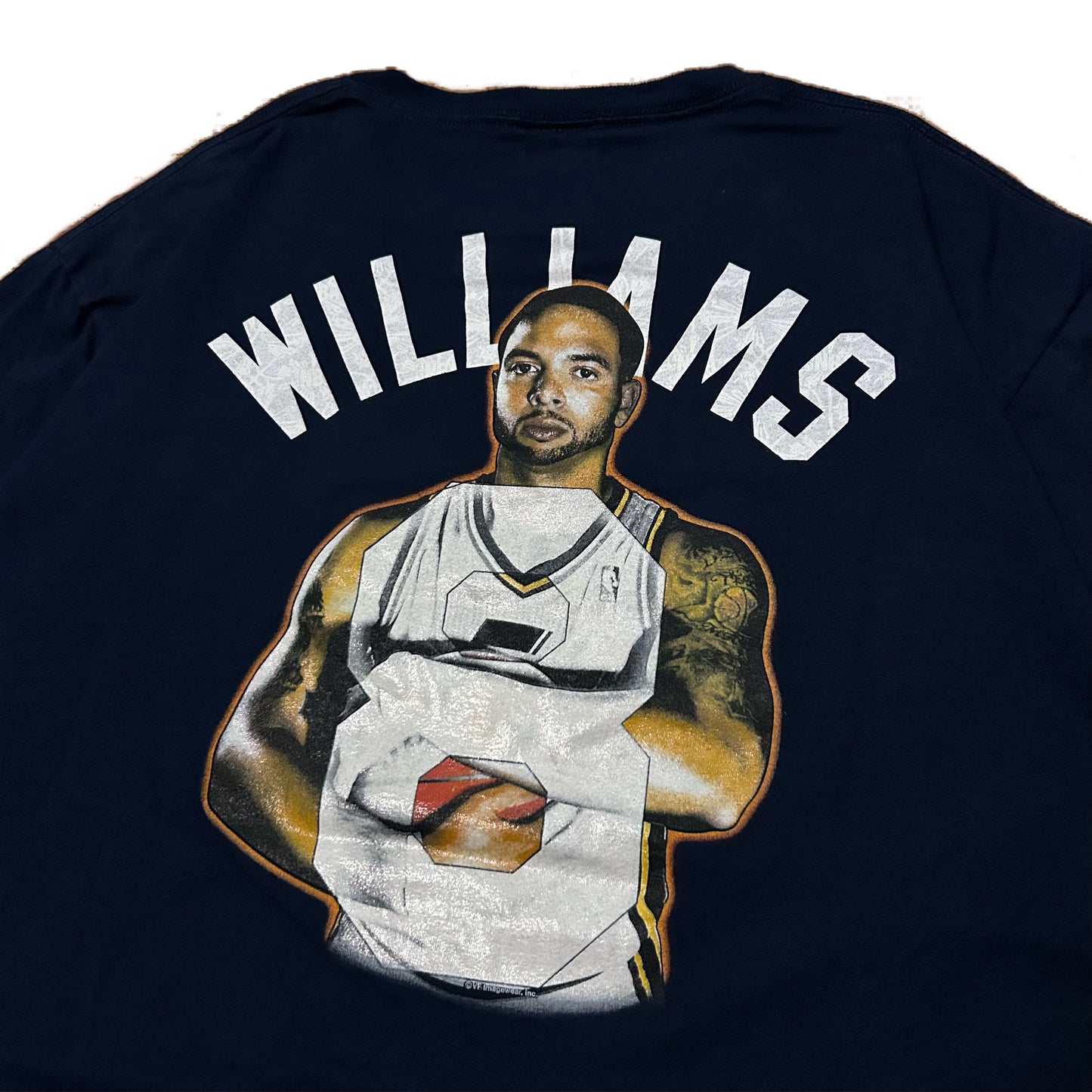 (XL) Y2K NBA Utah Jazz Deron Williams Navy Shirt