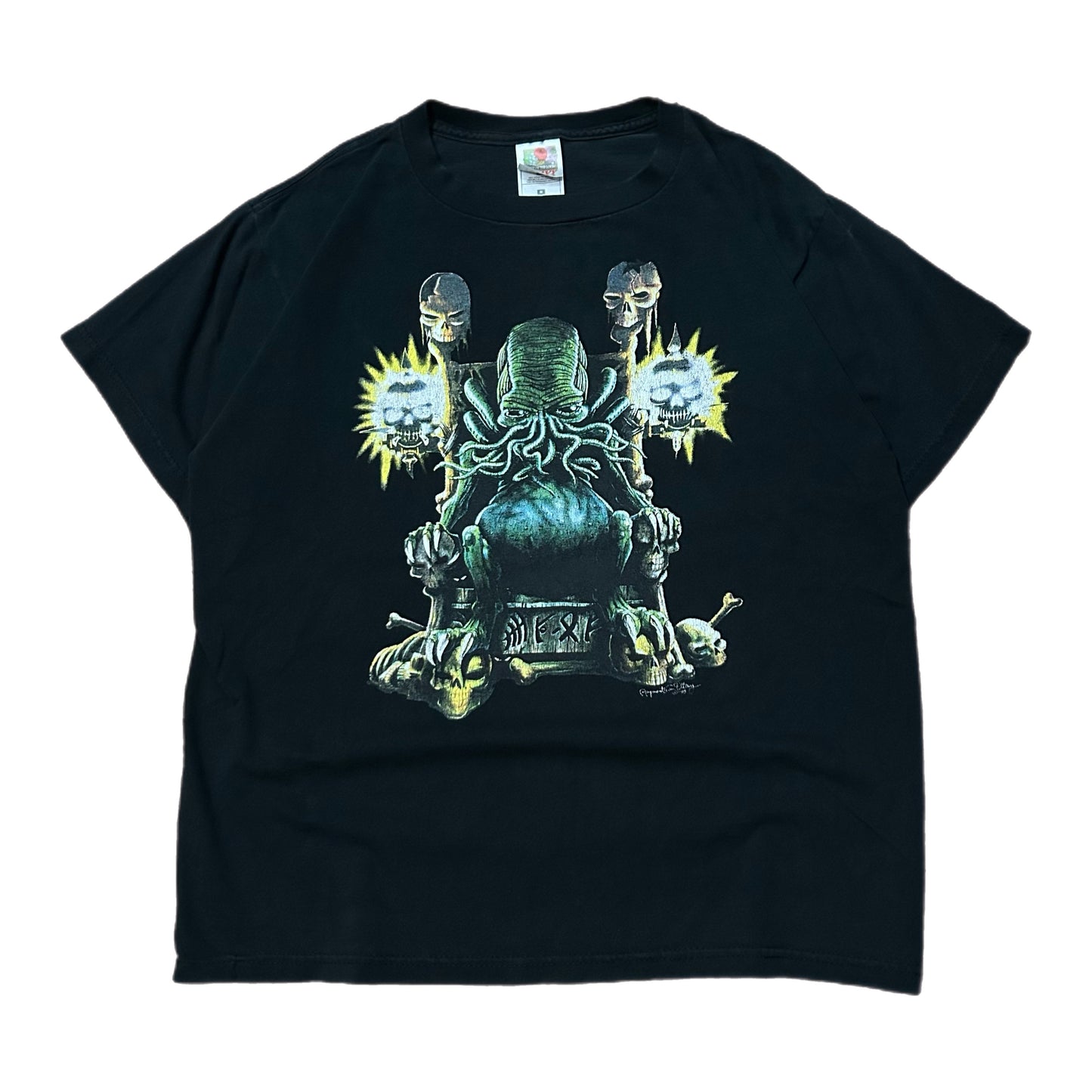 (M) Vintage Cthulhu Offworld Black Shirt