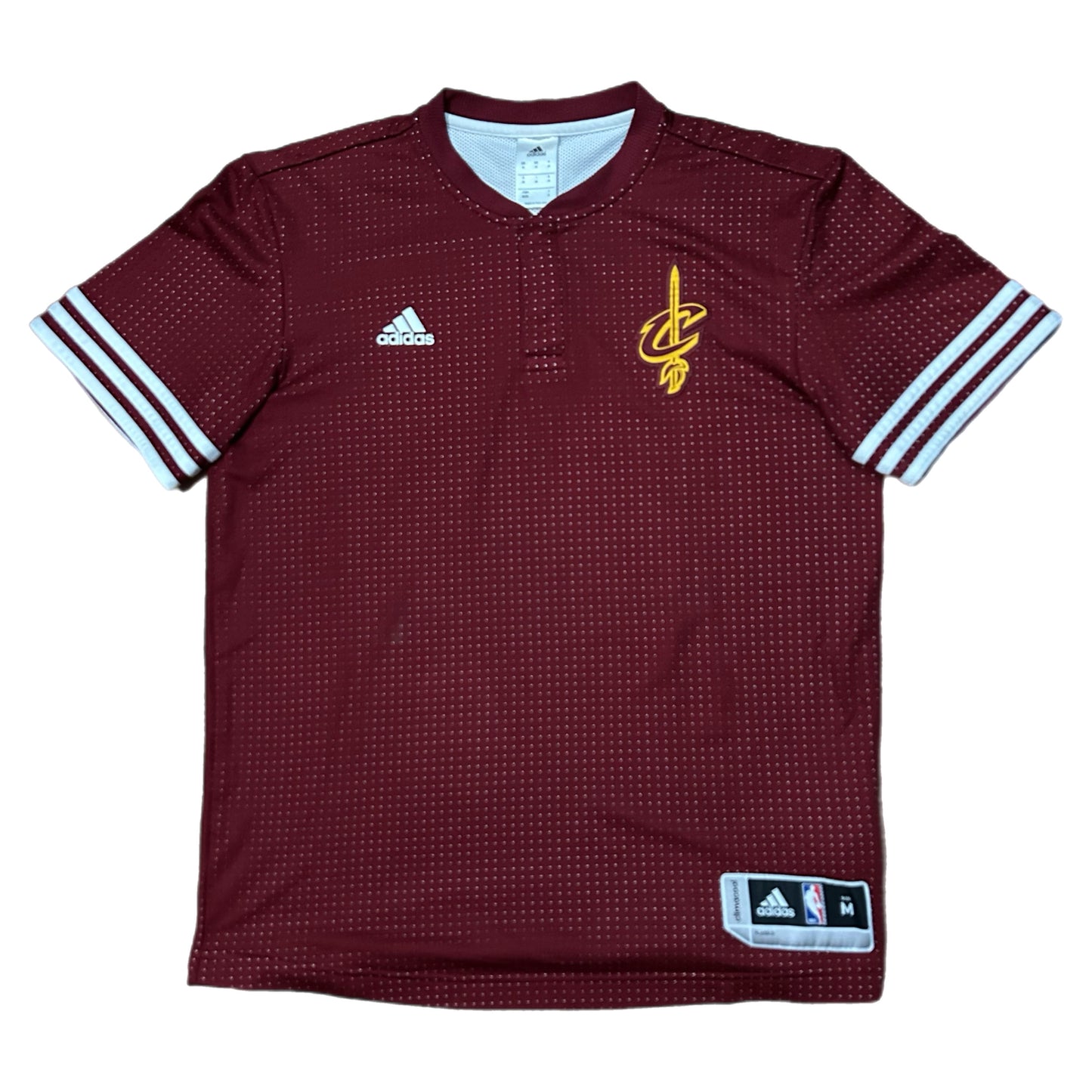 (M) Adidas Cleveland Cavaliers Maroon Warm-Up Shirt