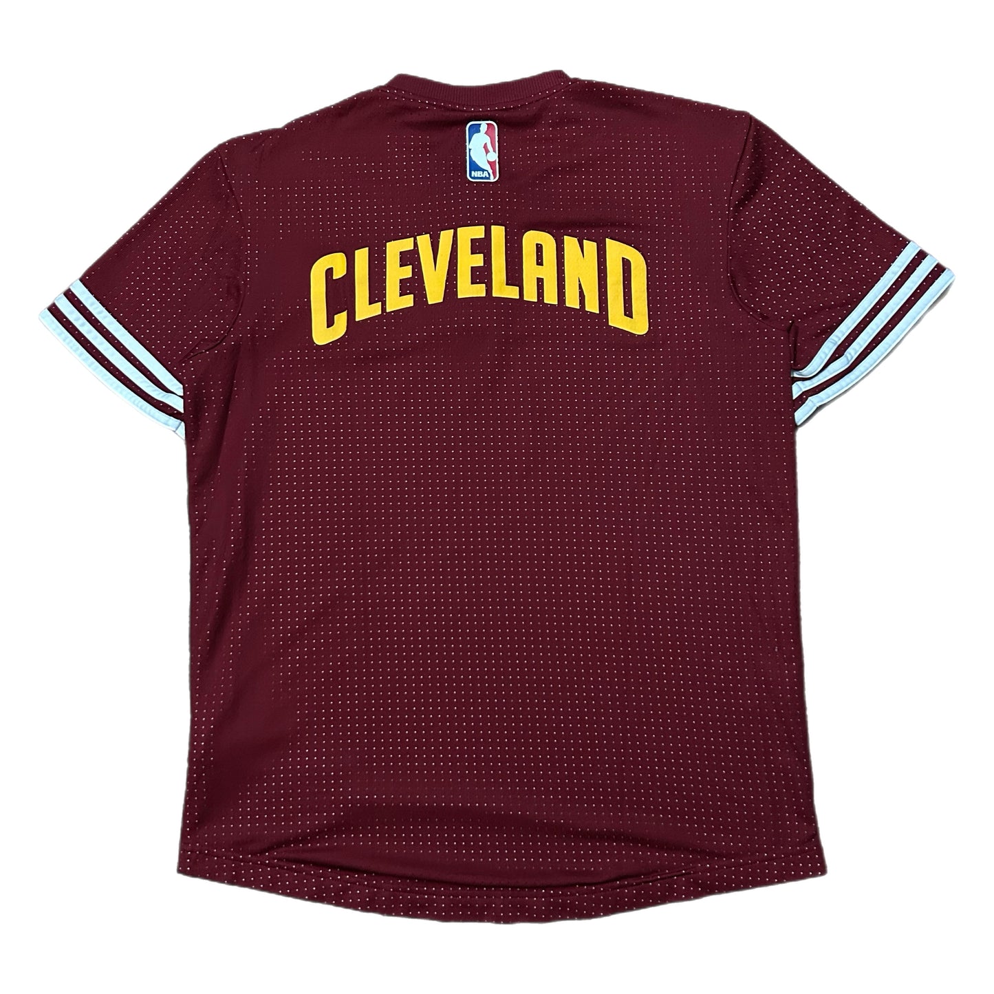(M) Adidas Cleveland Cavaliers Maroon Warm-Up Shirt