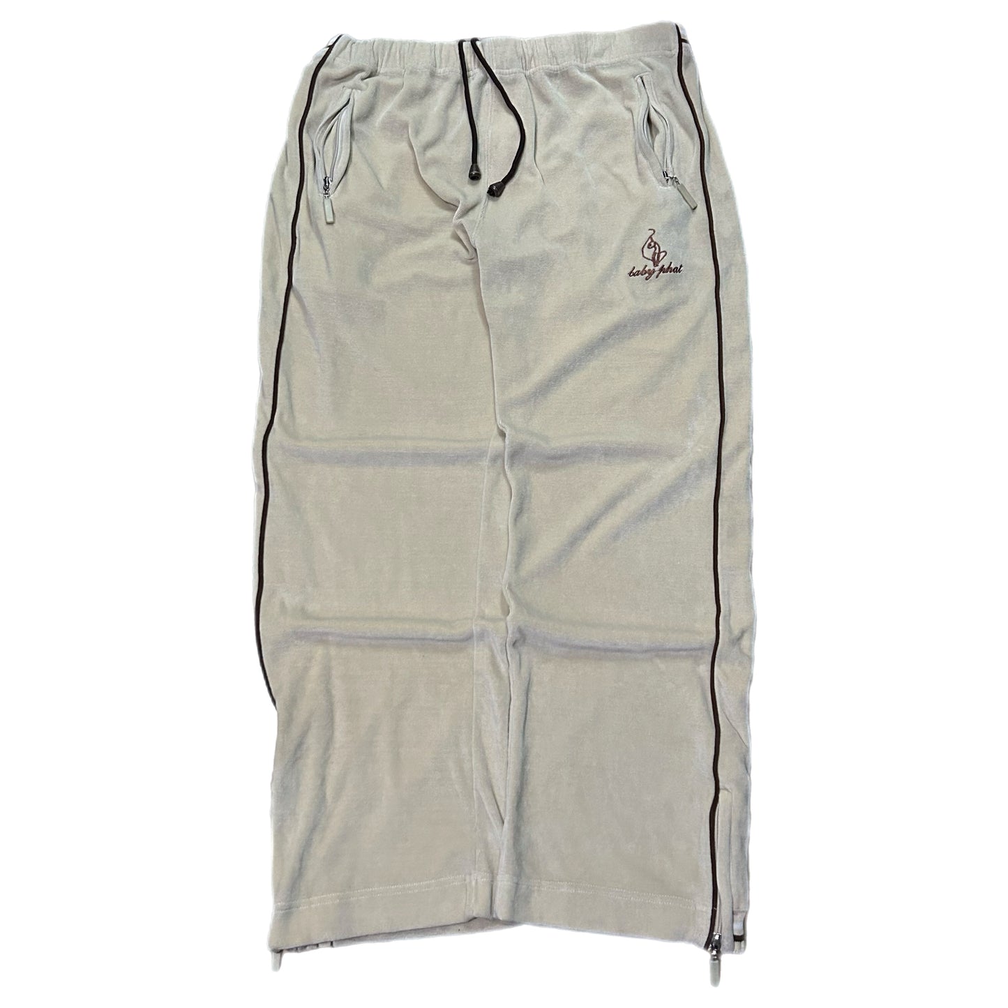(M) Baby Phat Jeans Company Velour Tan Sweatpants