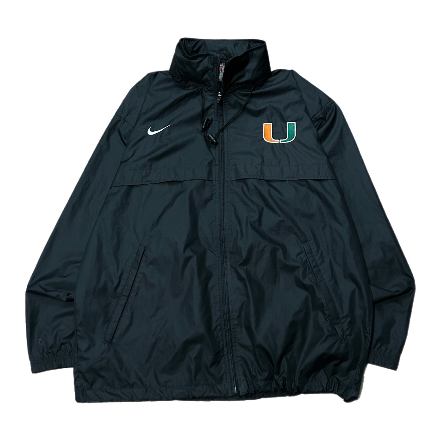 (M) Y2K Nike Team Miami Hurricanes Windbreaker