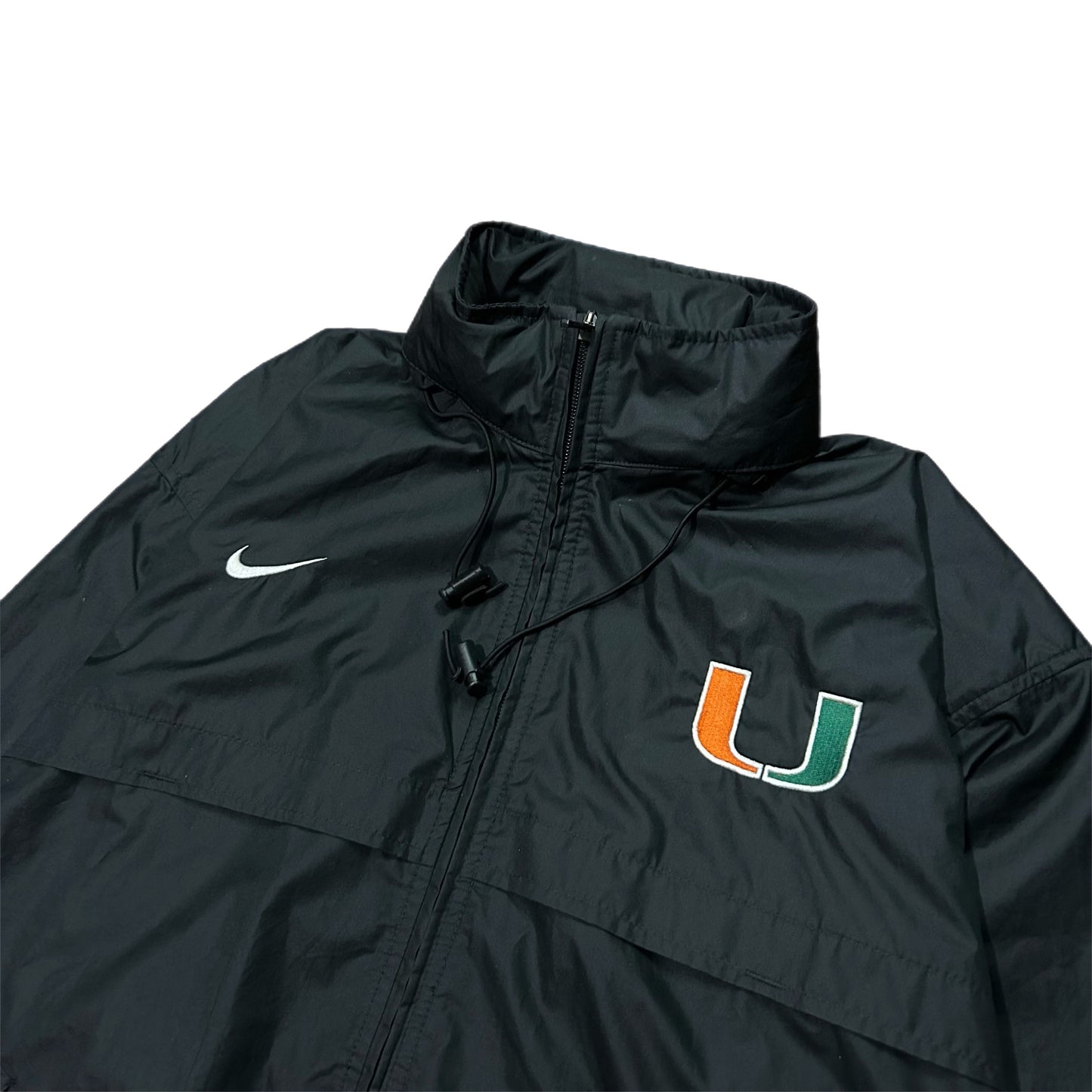 (M) Y2K Nike Team Miami Hurricanes Windbreaker