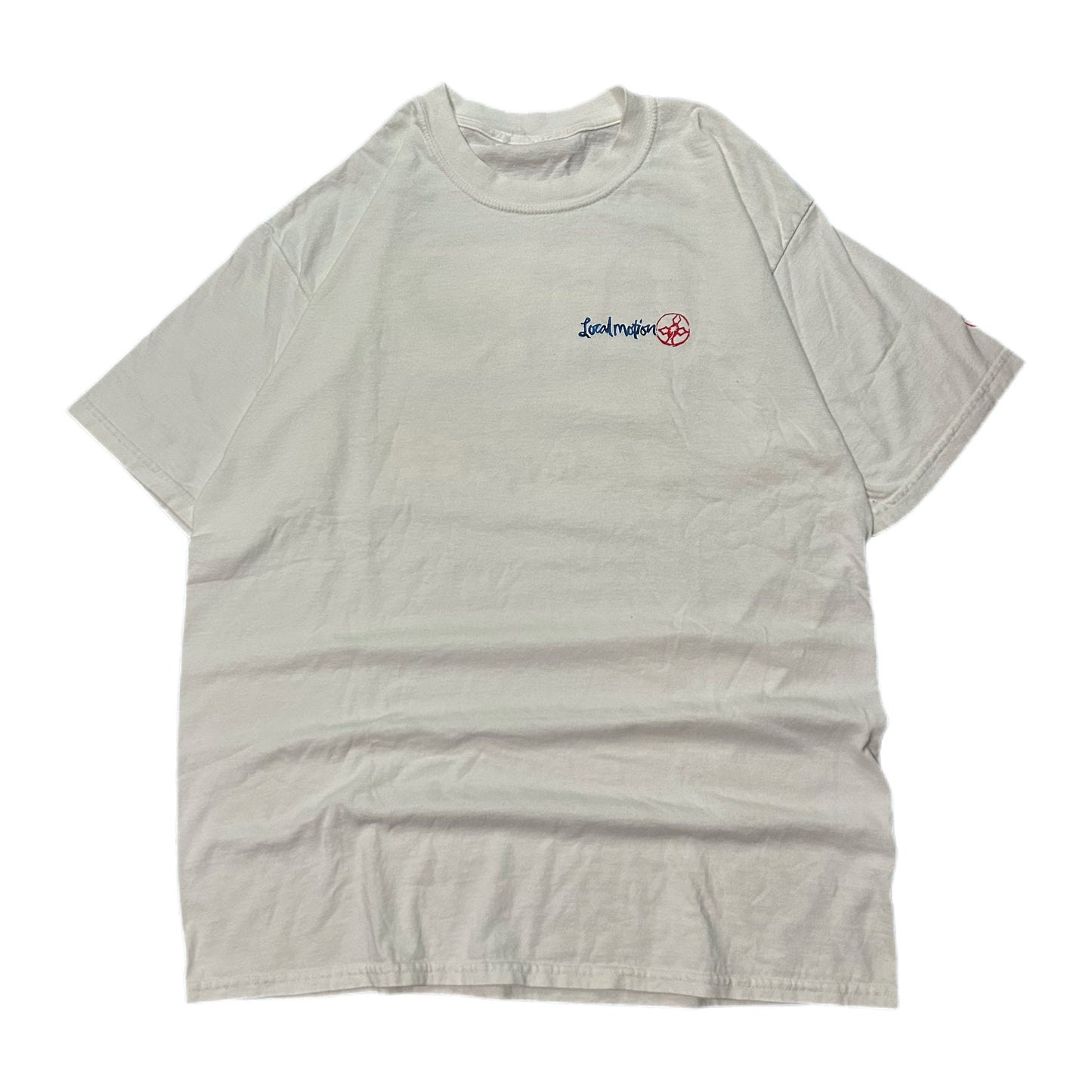 (L) Vintage Local Motion Surfboards White Shirt