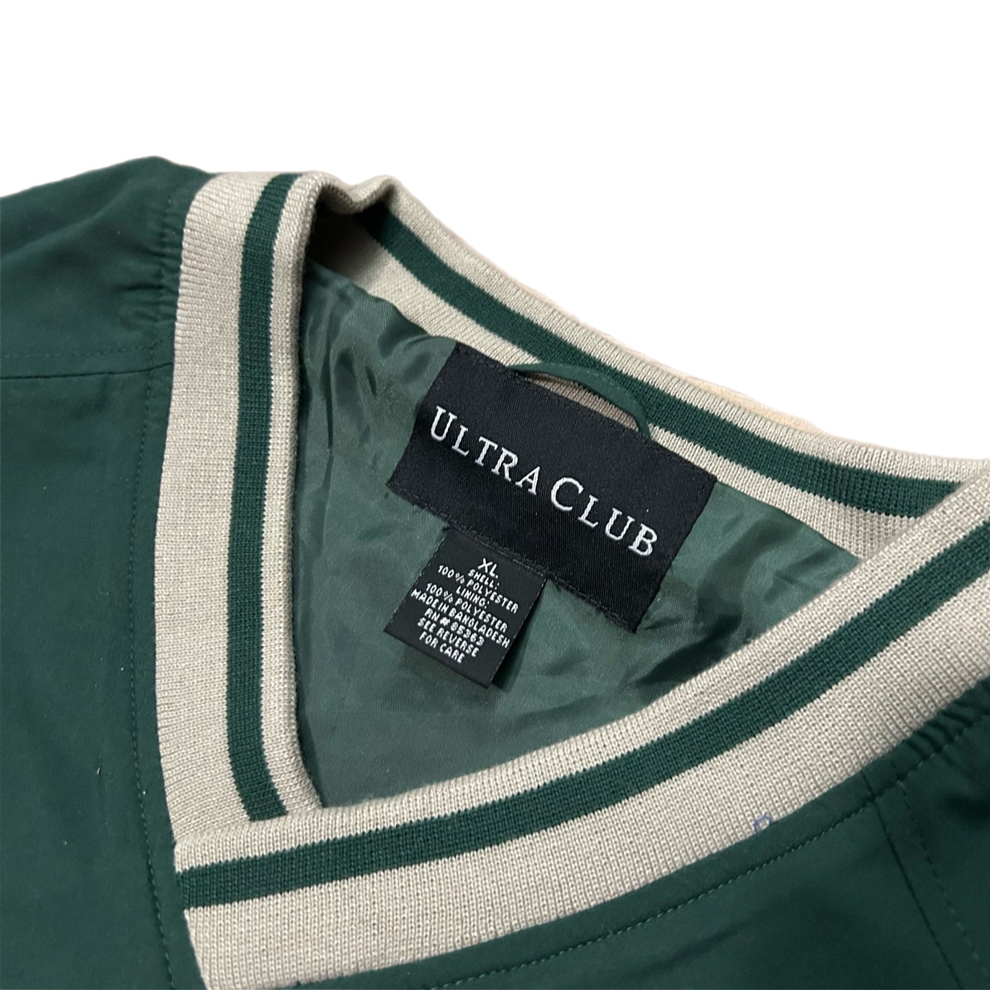 (XL) Vintage Ultra Club Super Hornet FA-18 Green Windbreaker