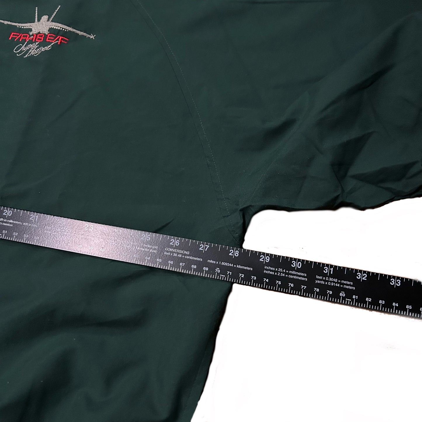 (XL) Vintage Ultra Club Super Hornet FA-18 Green Windbreaker
