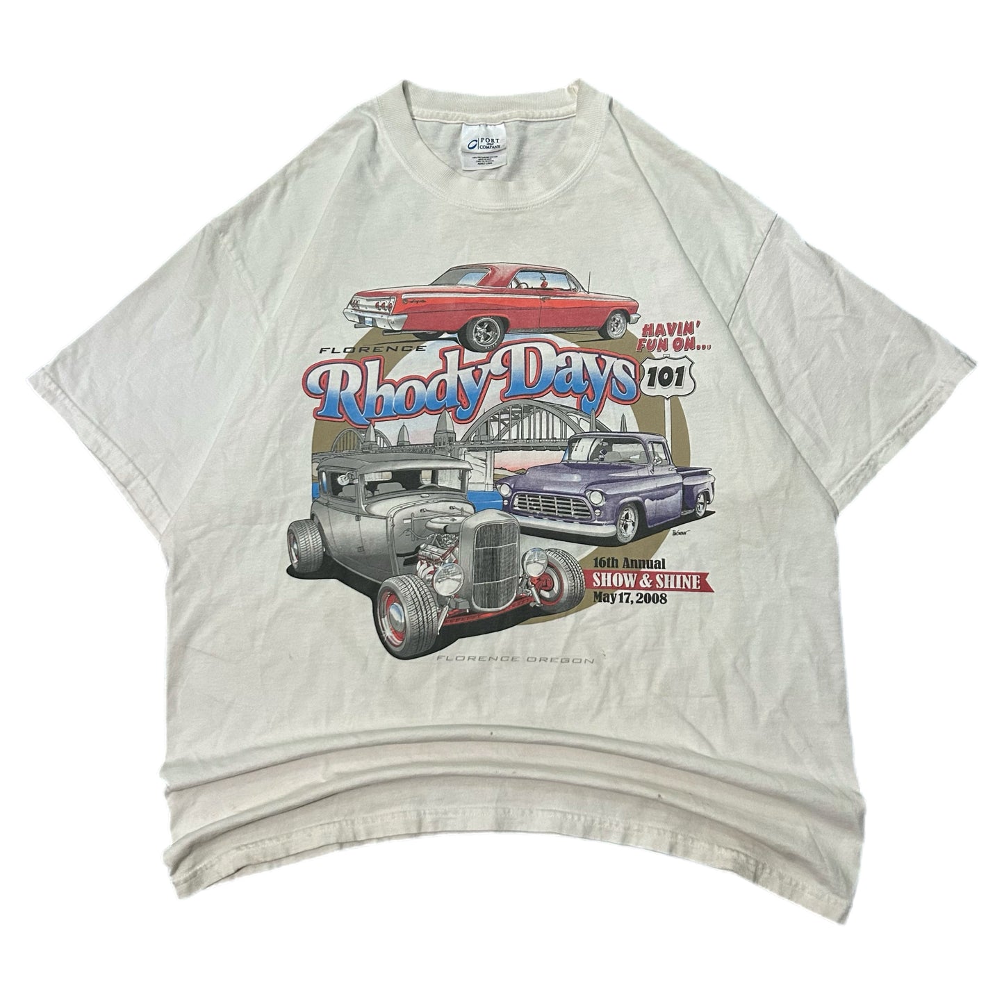 (L) 2008 Rhody Days Carshow White Shirt