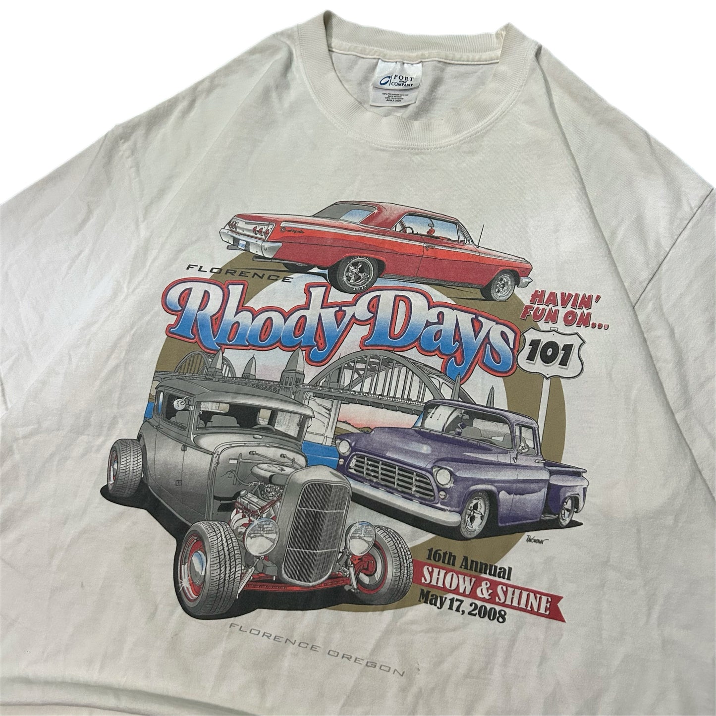 (L) 2008 Rhody Days Carshow White Shirt