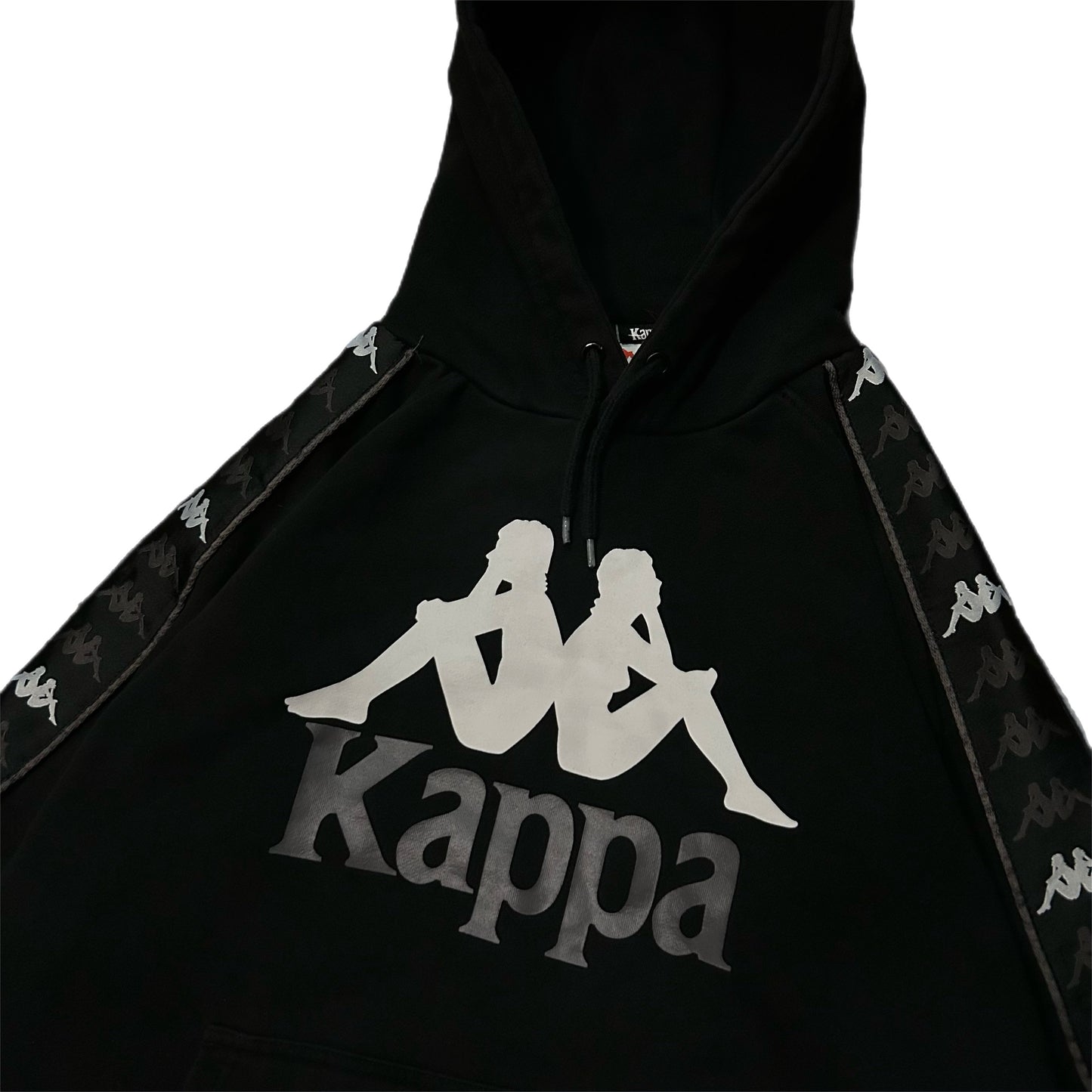 (M) Kappa 222 Banda Hurtado Black Hoodie
