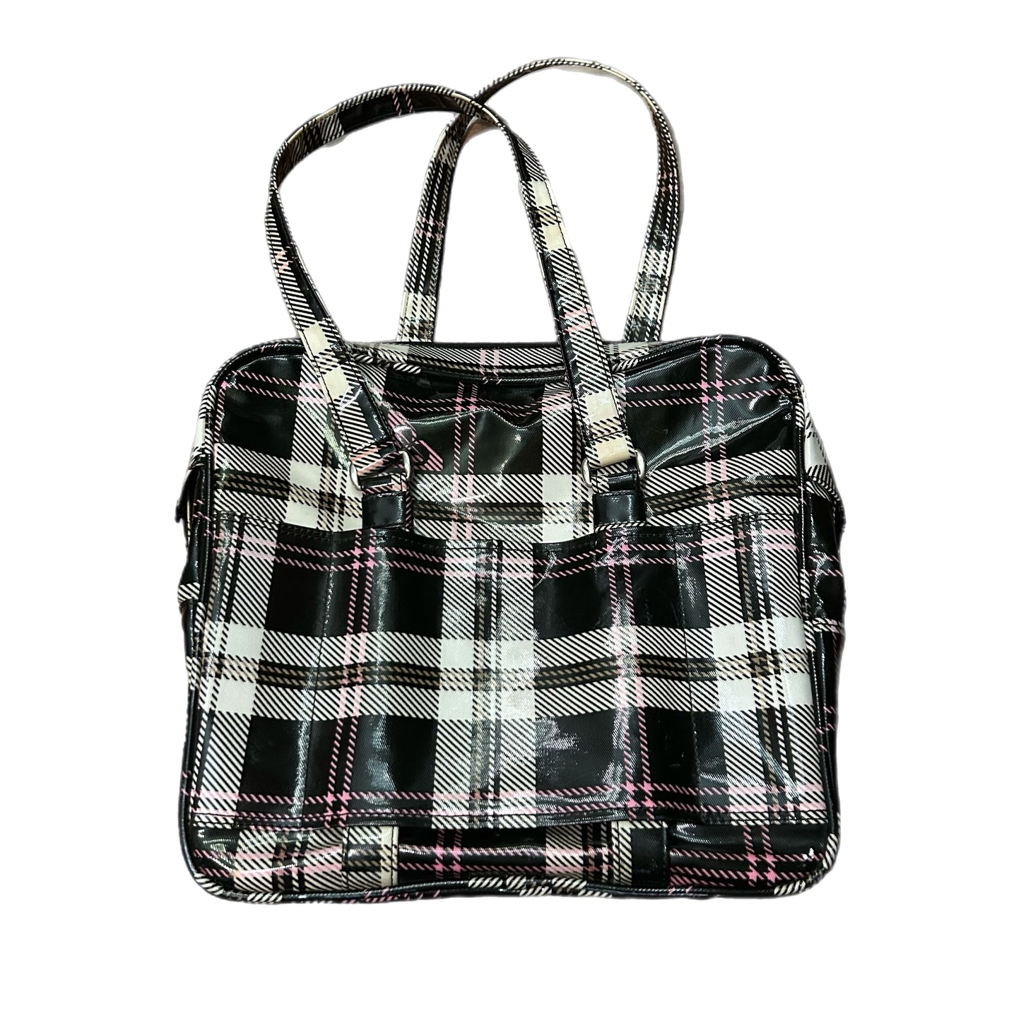 (OS) Y2K Roxy Pink Plaid Travel Bag