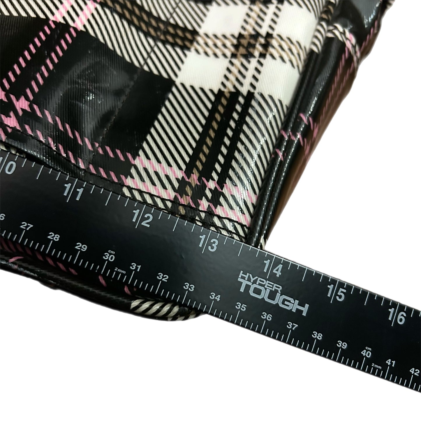 (OS) Y2K Roxy Pink Plaid Travel Bag
