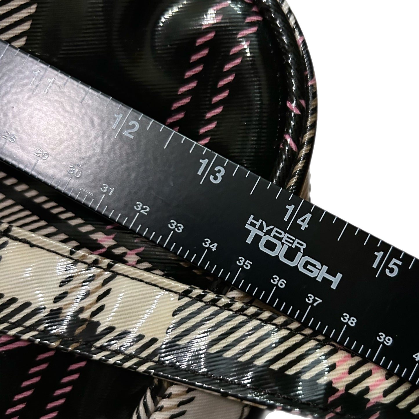 (OS) Y2K Roxy Pink Plaid Travel Bag
