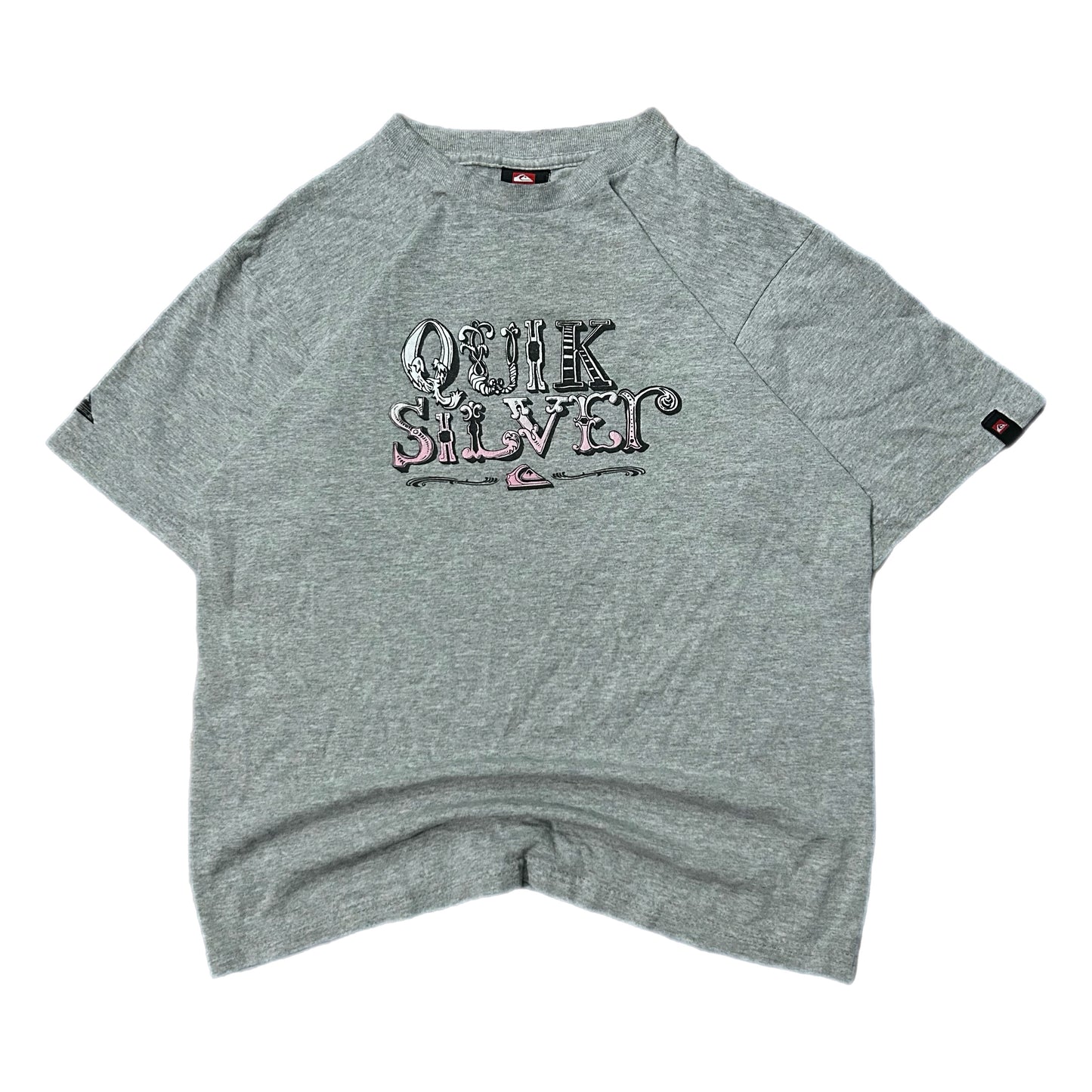 (Youth L) Y2K Quicksilver Graphic Grey Shirt
