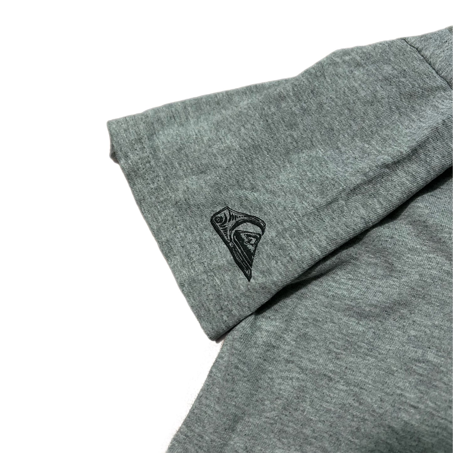 (Youth L) Y2K Quicksilver Graphic Grey Shirt