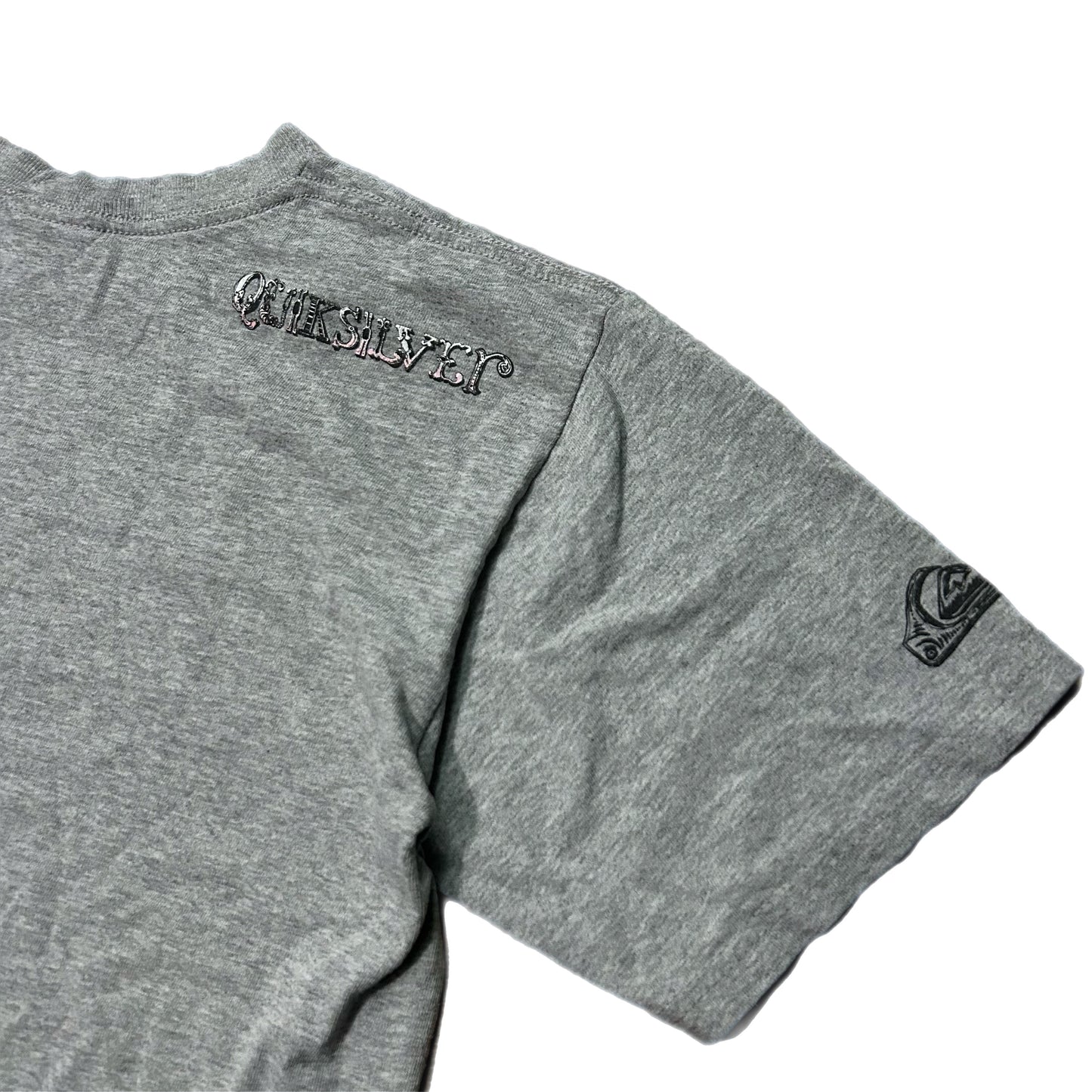(Youth L) Y2K Quicksilver Graphic Grey Shirt