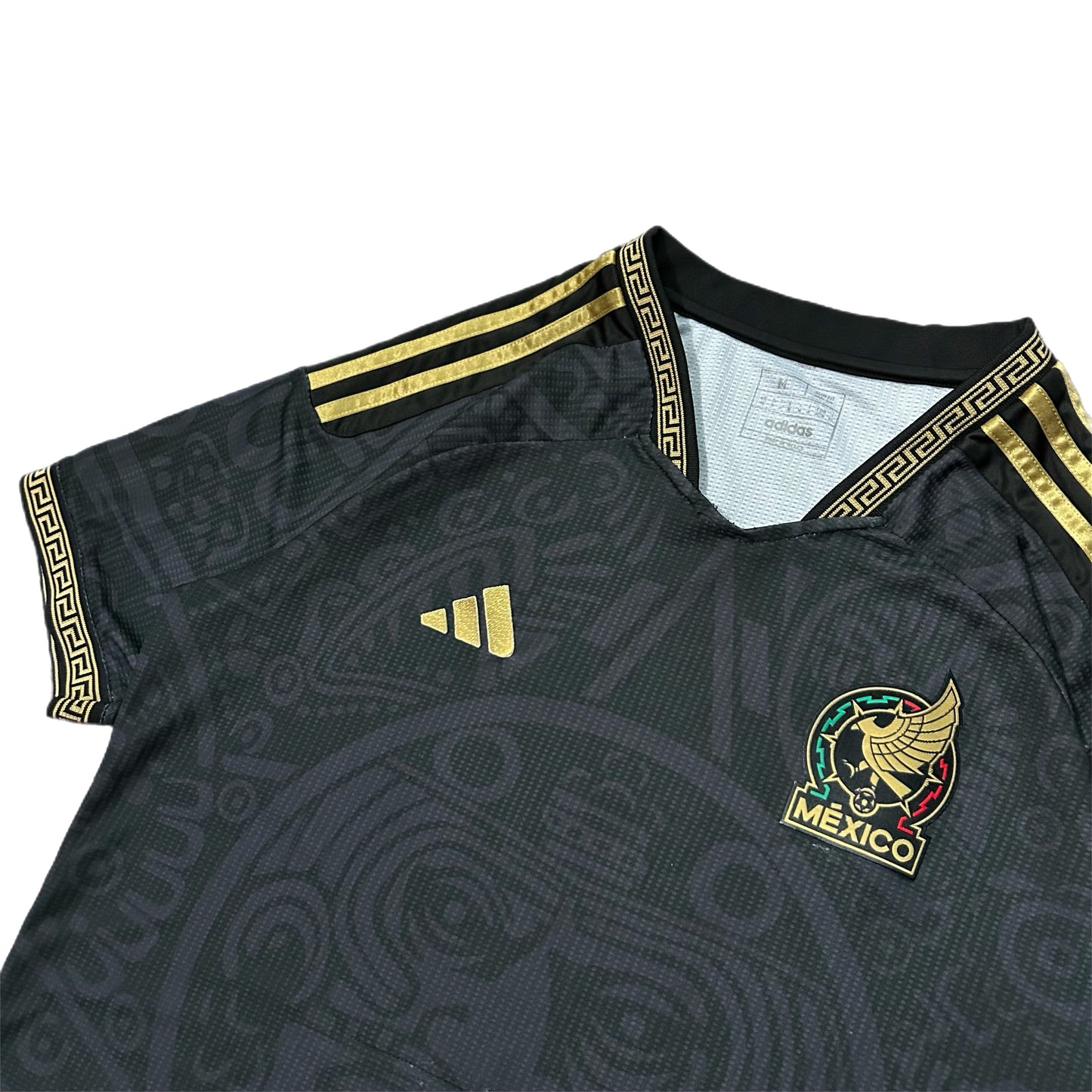 (M) Adidas Mexico Aztec Black Soccer Jersey