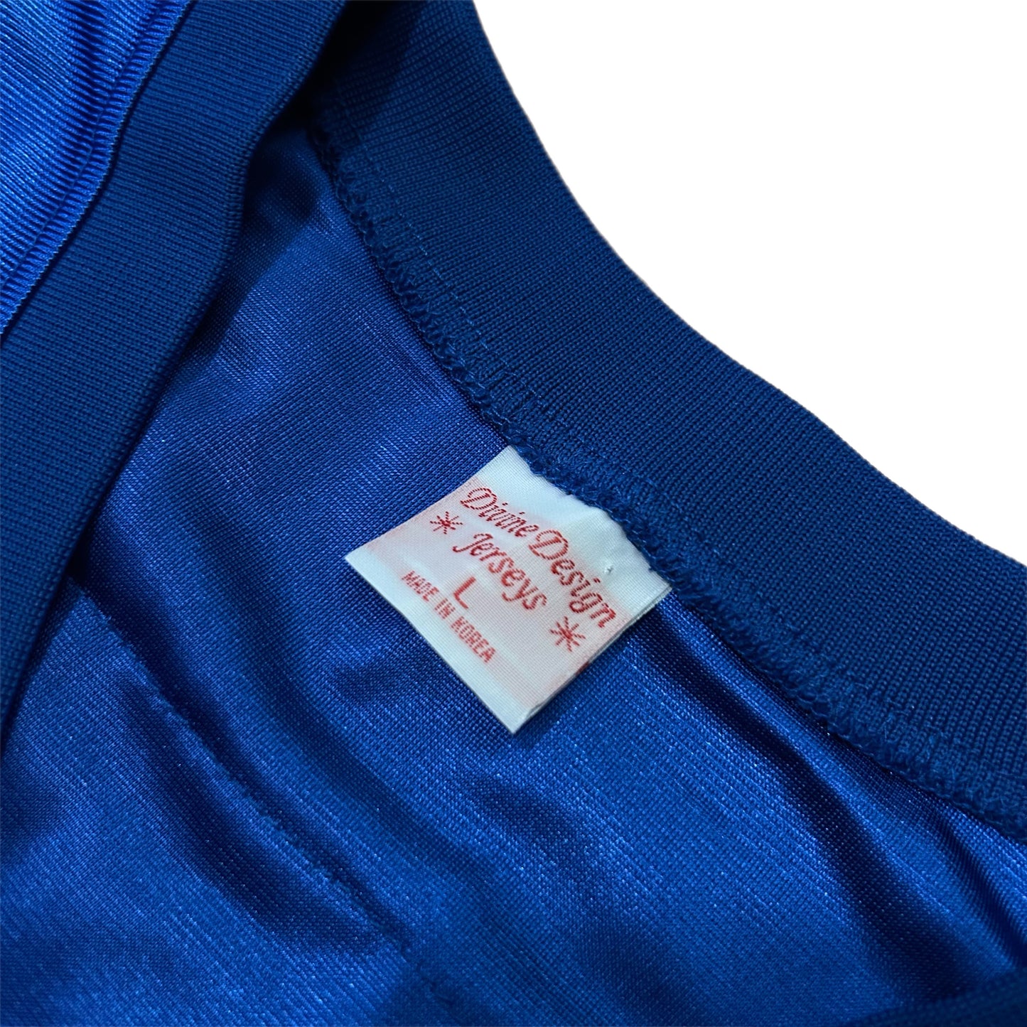 (L) Vintage Divine Design Jesus Embroidered Football Jersey