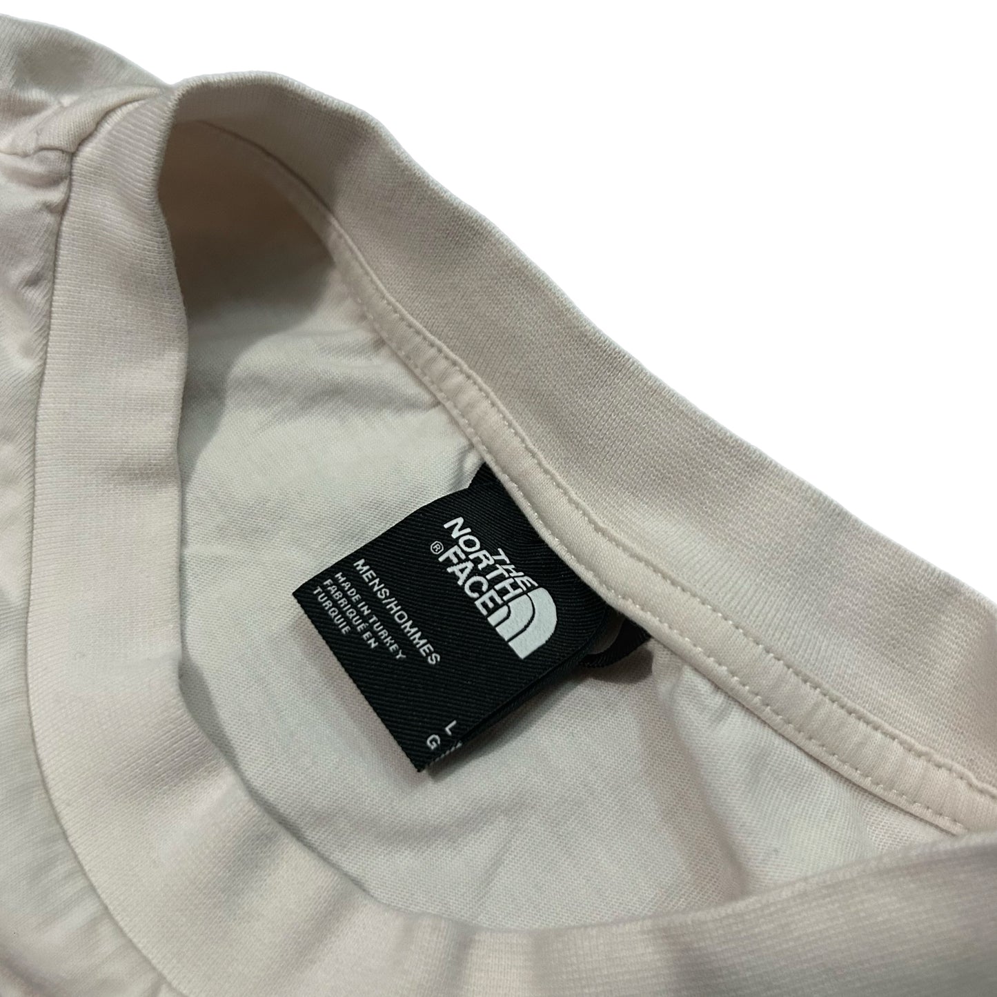 (L) The North Face Oversized Center Logo White Shirt