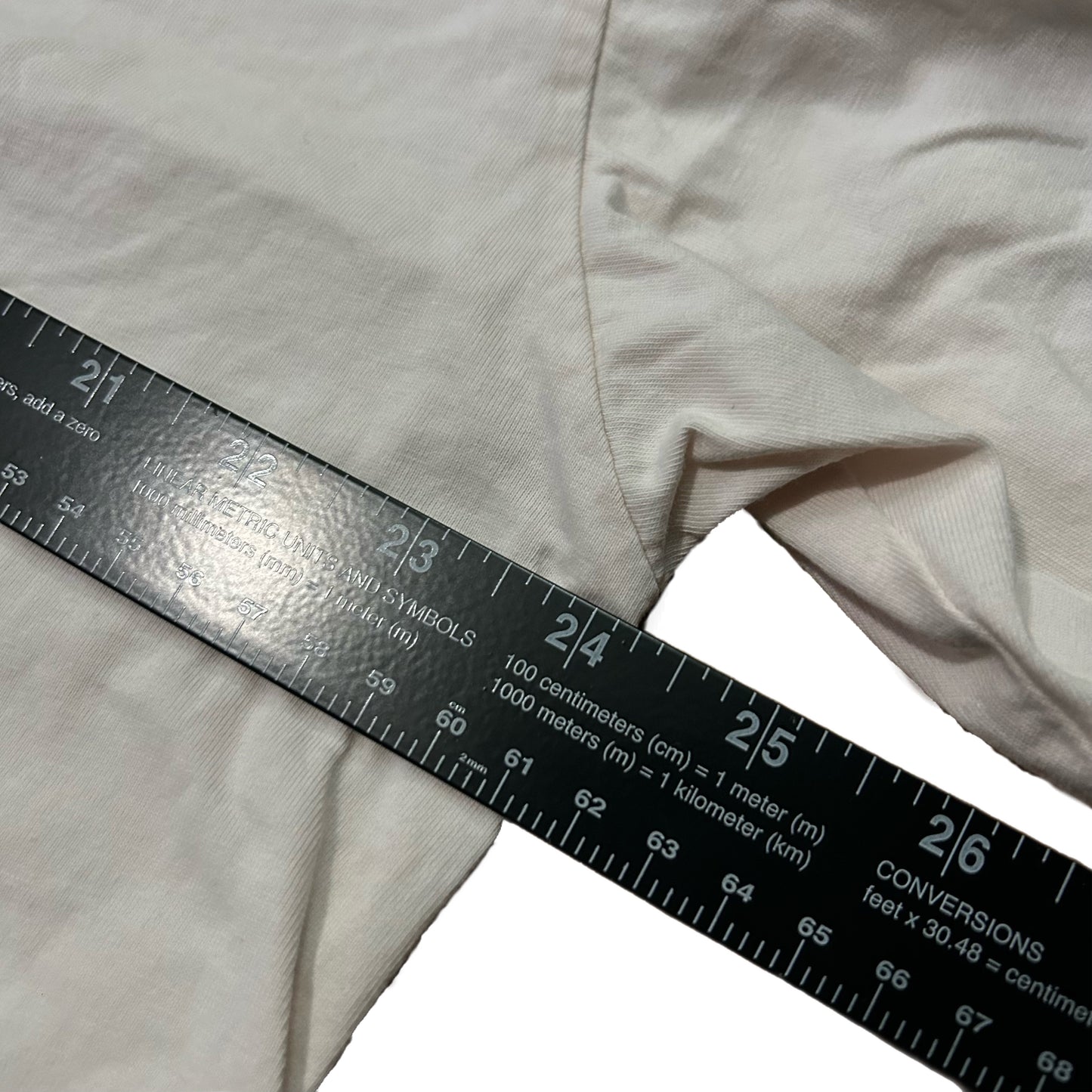 (L) The North Face Oversized Center Logo White Shirt