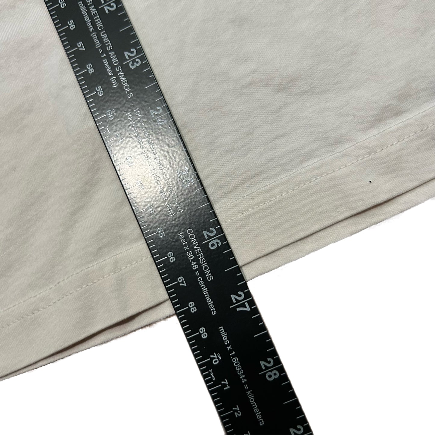 (L) The North Face Oversized Center Logo White Shirt