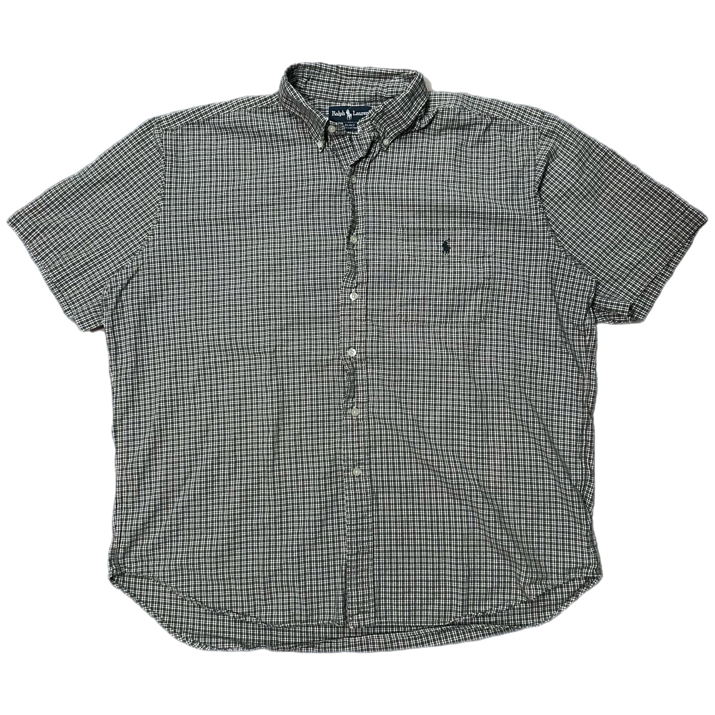 (XL) Vintage Polo Ralph Lauren Plaid Polo Shirt