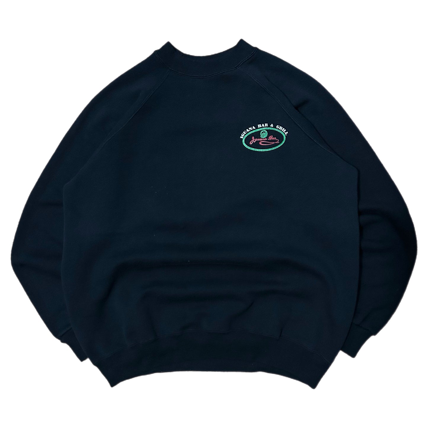 (L) Vintage Iguana Bar & Grill Black Crewneck