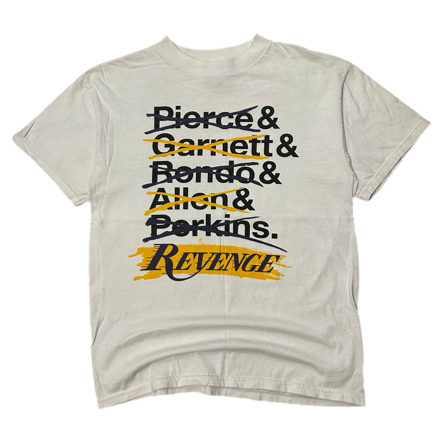 (M) Los Angeles Lakers White "Revenge" Shirt