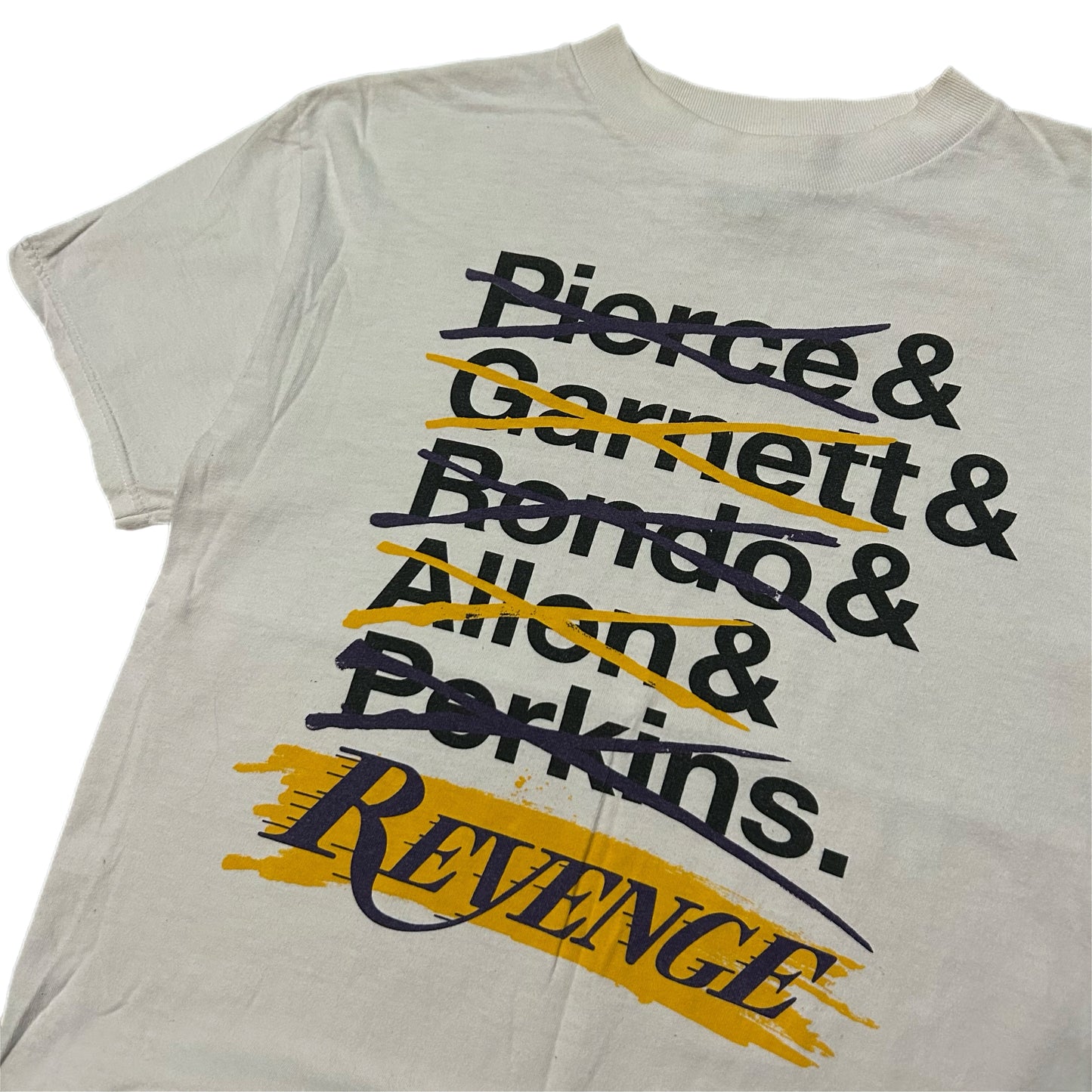 (M) Los Angeles Lakers White "Revenge" Shirt