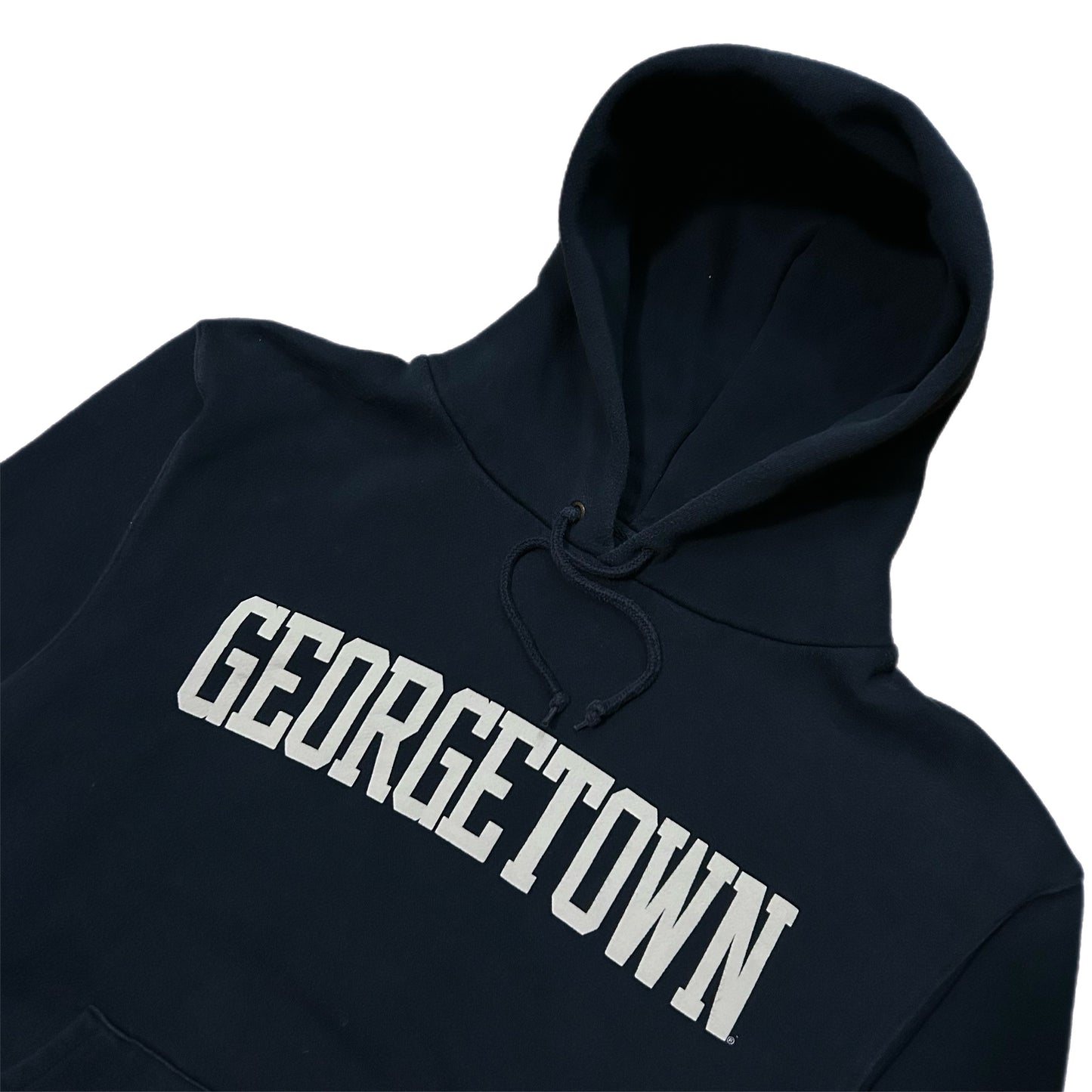 (L) Y2K Jansport Georgetown University Navy Hoodie