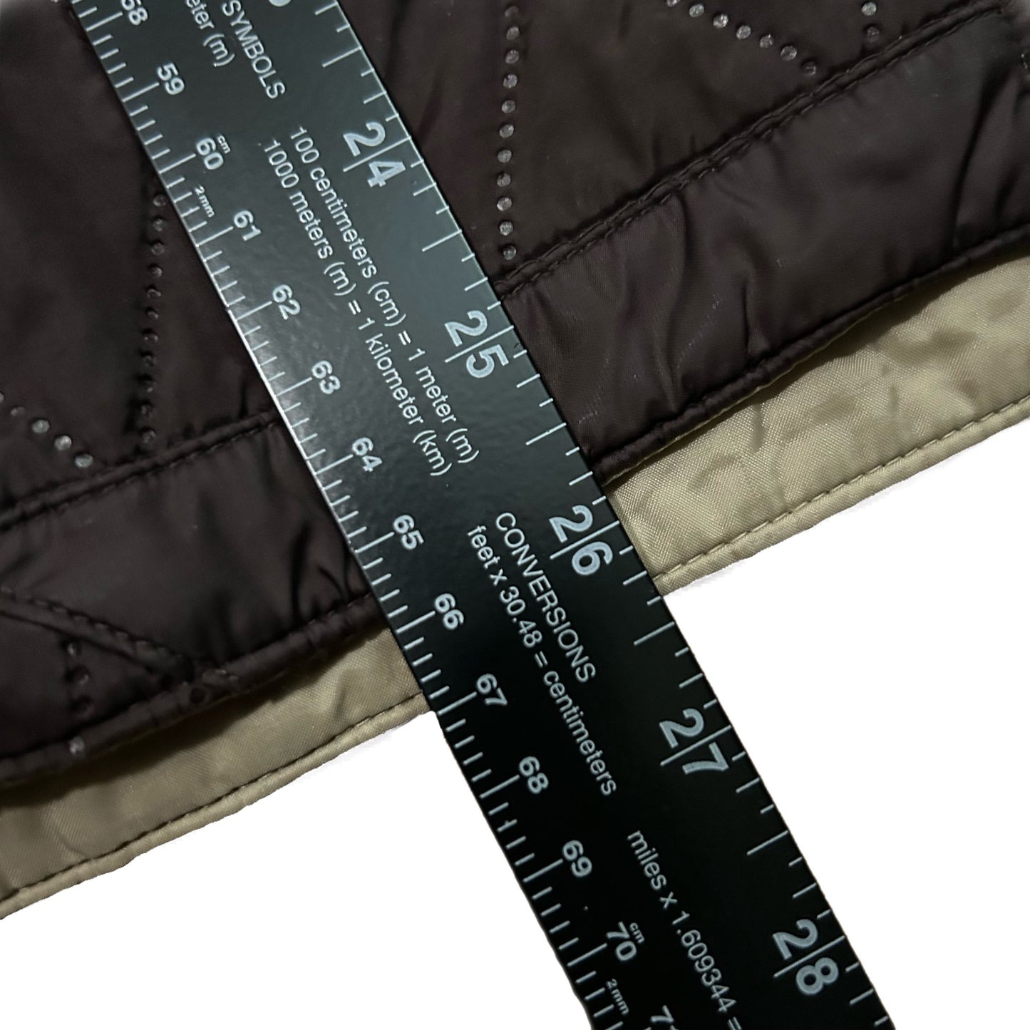 (L) Y2K Womens Nike Brown Insulated Quilted Jacket