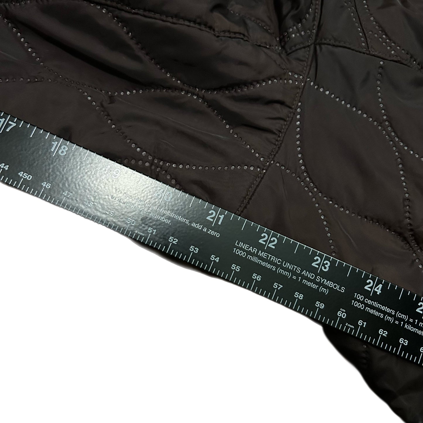 (L) Y2K Womens Nike Brown Insulated Quilted Jacket