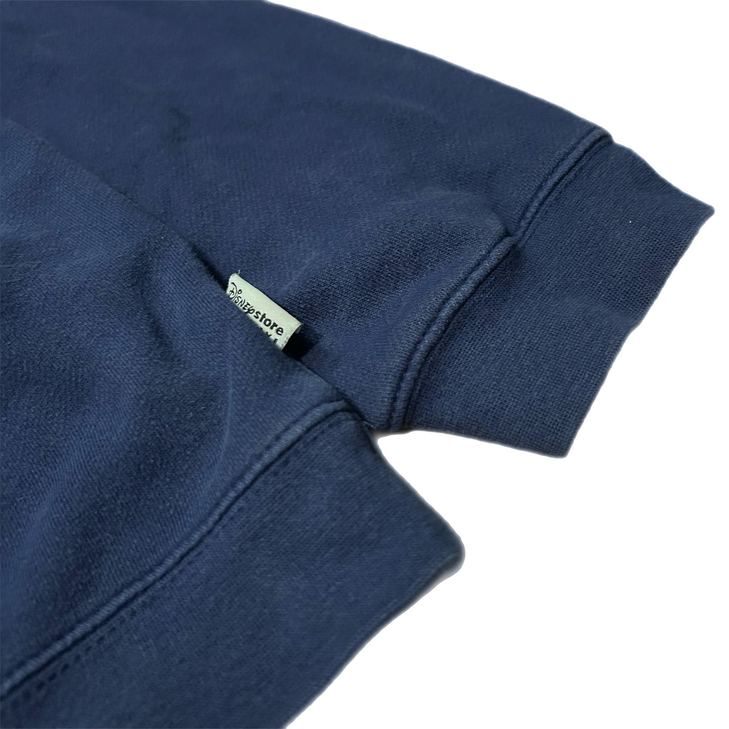(L) Vintage Disney 'Stitch Experience' Embroidered Navy Blue Crewneck