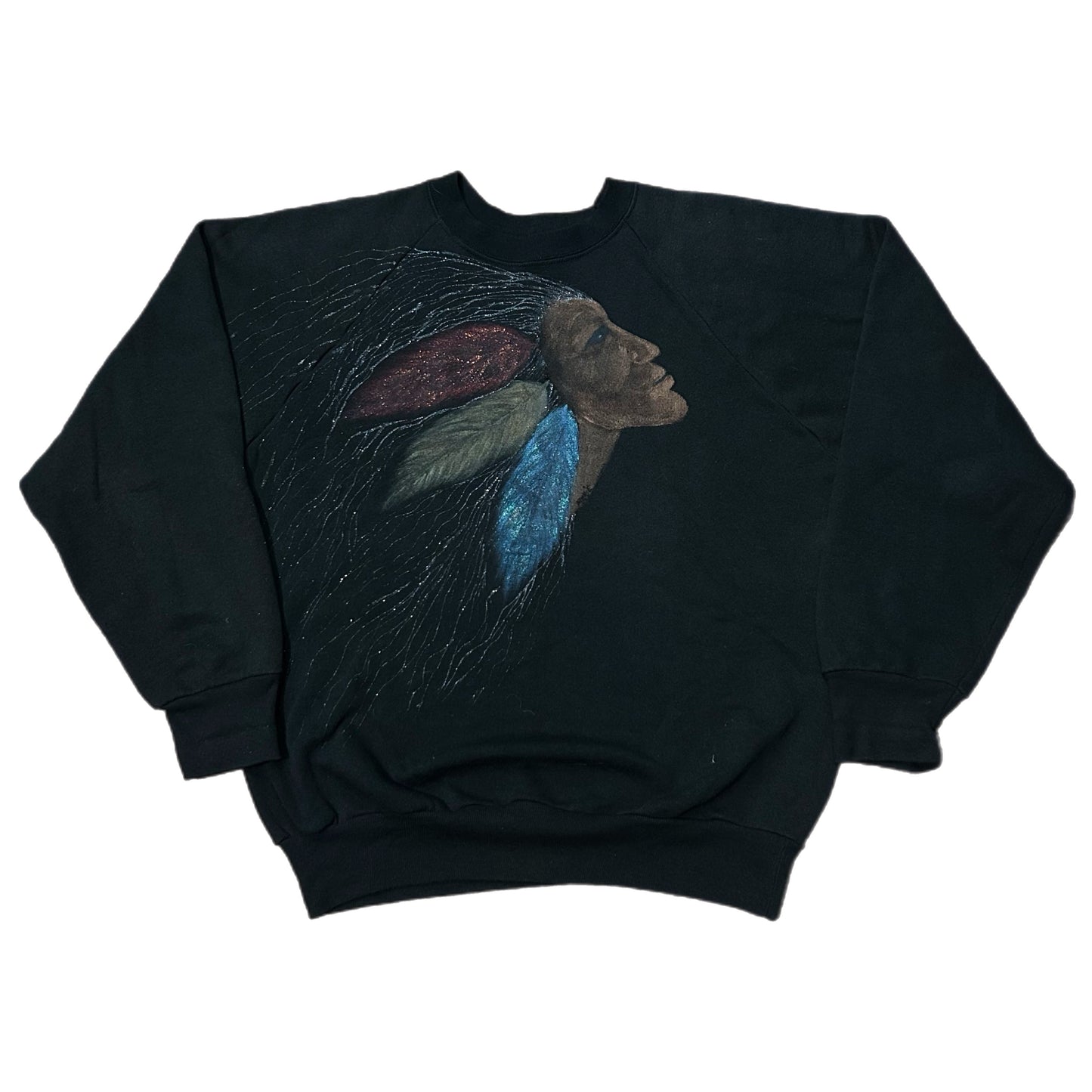 (L) Vintage Native-American Art Crewneck