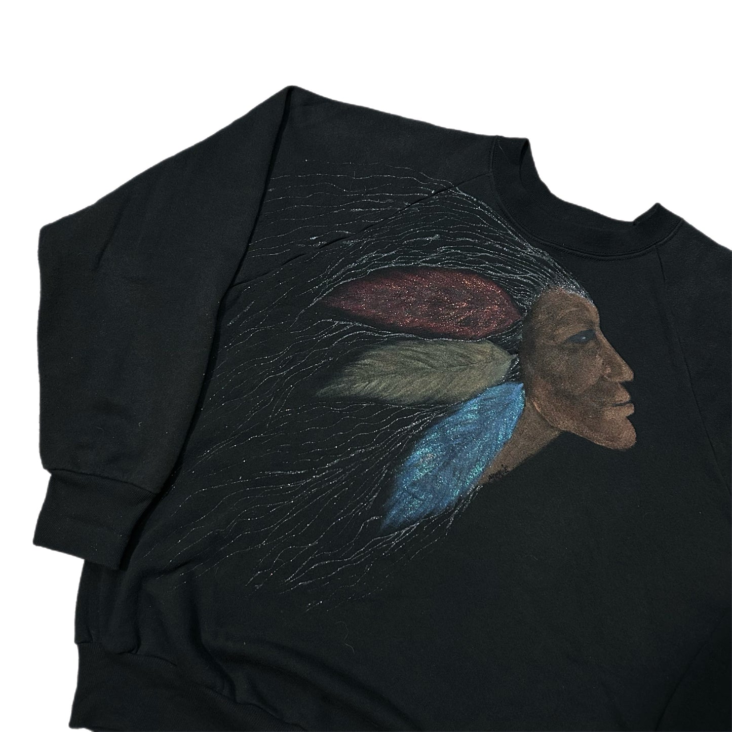 (L) Vintage Native-American Art Crewneck