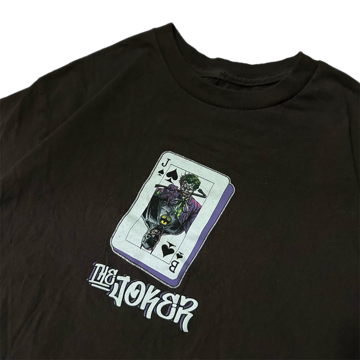 (M) The Joker Batman Spade Card Brown Shirt