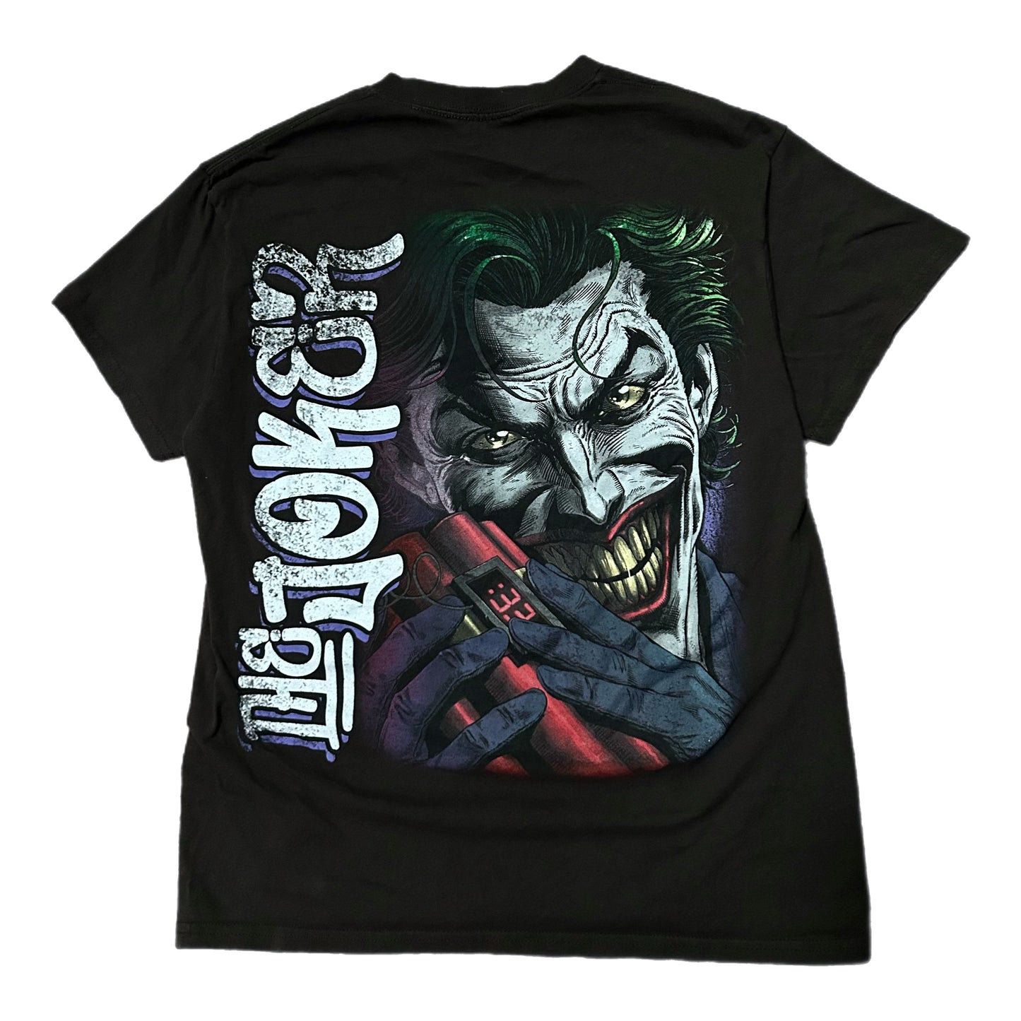 (M) The Joker Batman Spade Card Brown Shirt