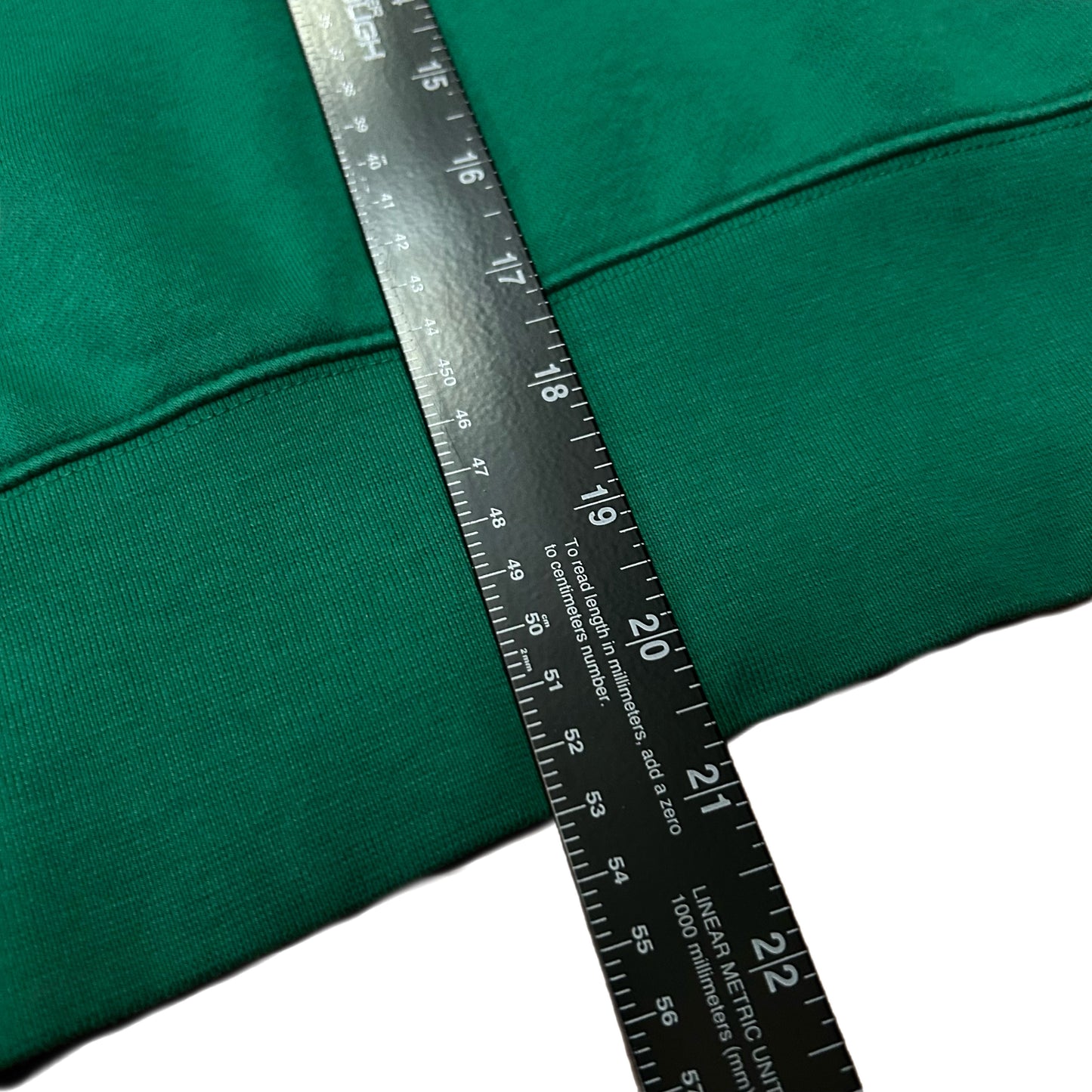 (S) Nike Womens Center Swoosh Green Cropped Crewneck