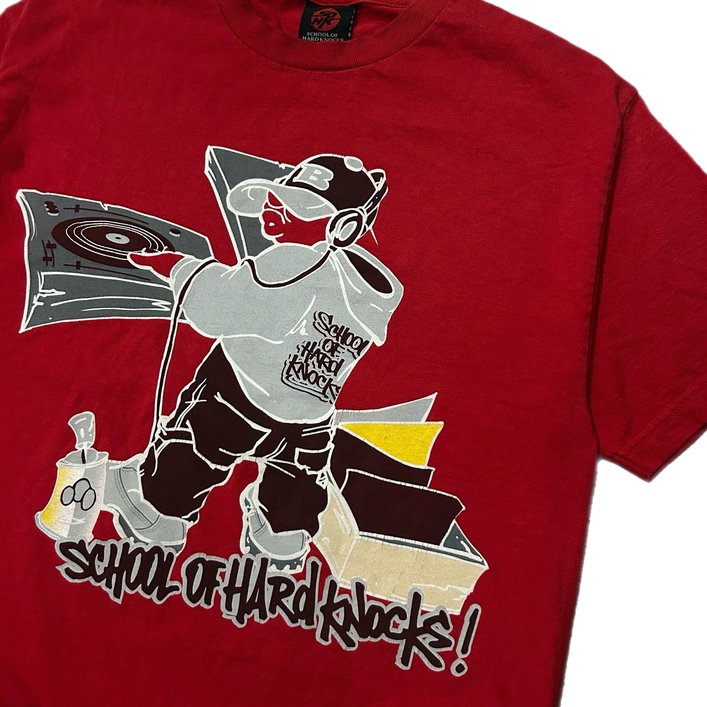 (L) Vintage School Of Hard Knocks Red Shirt