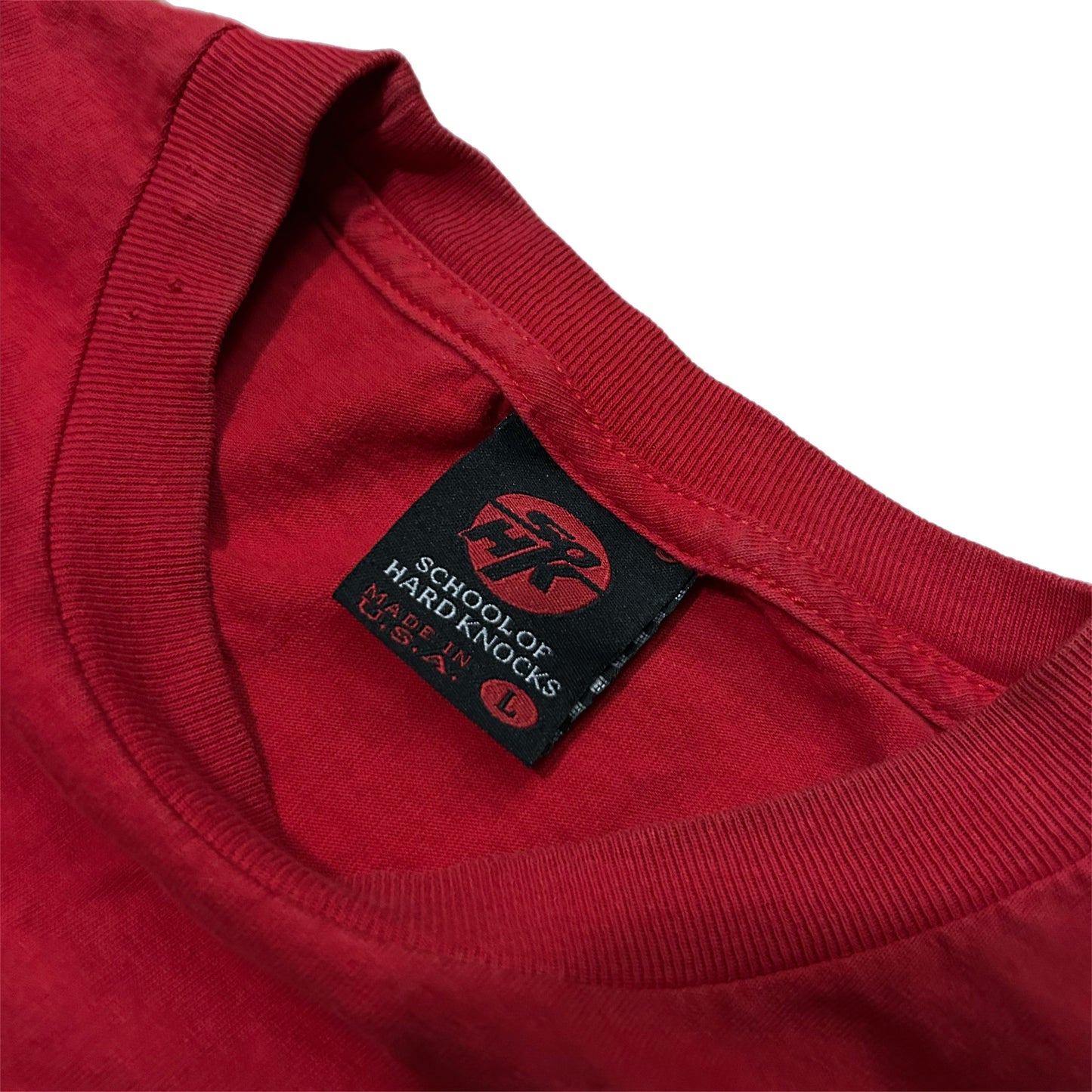 (L) Vintage School Of Hard Knocks Red Shirt
