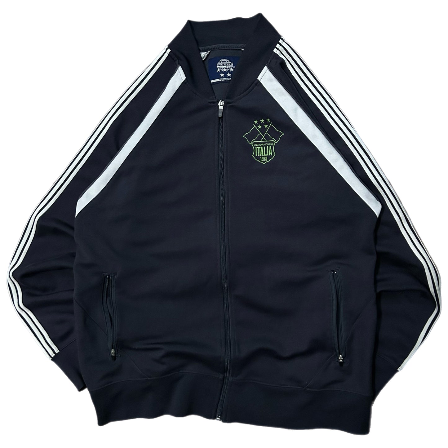 (M) Five Star Vintage Blue Marlin Italia Italy Zip-Up