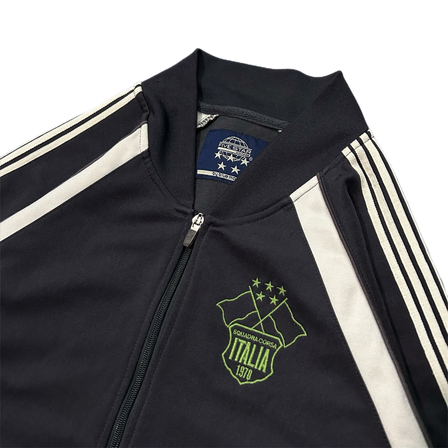 (M) Five Star Vintage Blue Marlin Italia Italy Zip-Up