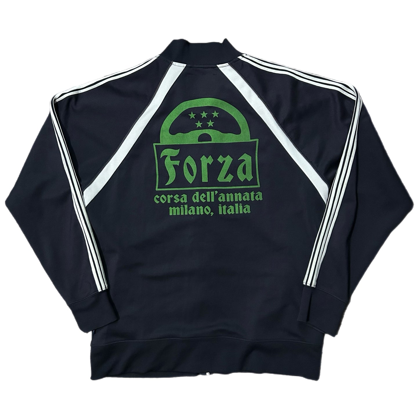 (M) Five Star Vintage Blue Marlin Italia Italy Zip-Up