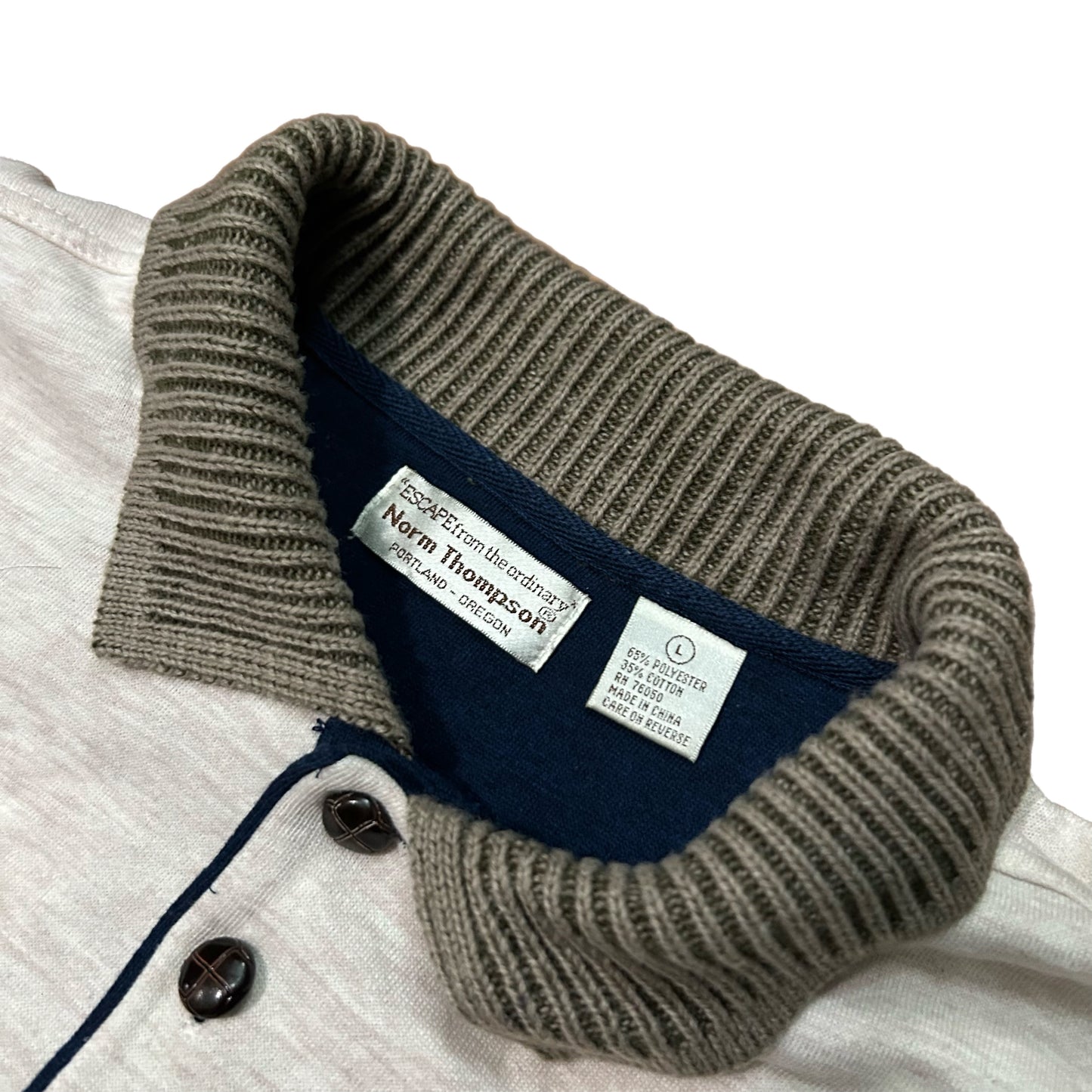(L) Vintage Norm Thompson Button-Up Sweater