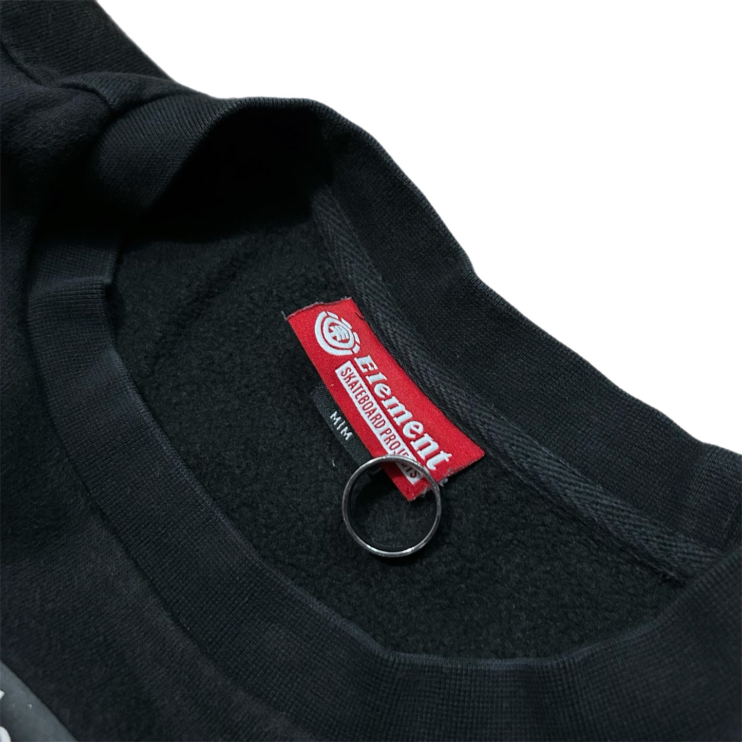 (M) Element Skateboards Wind Fire Black Crewneck
