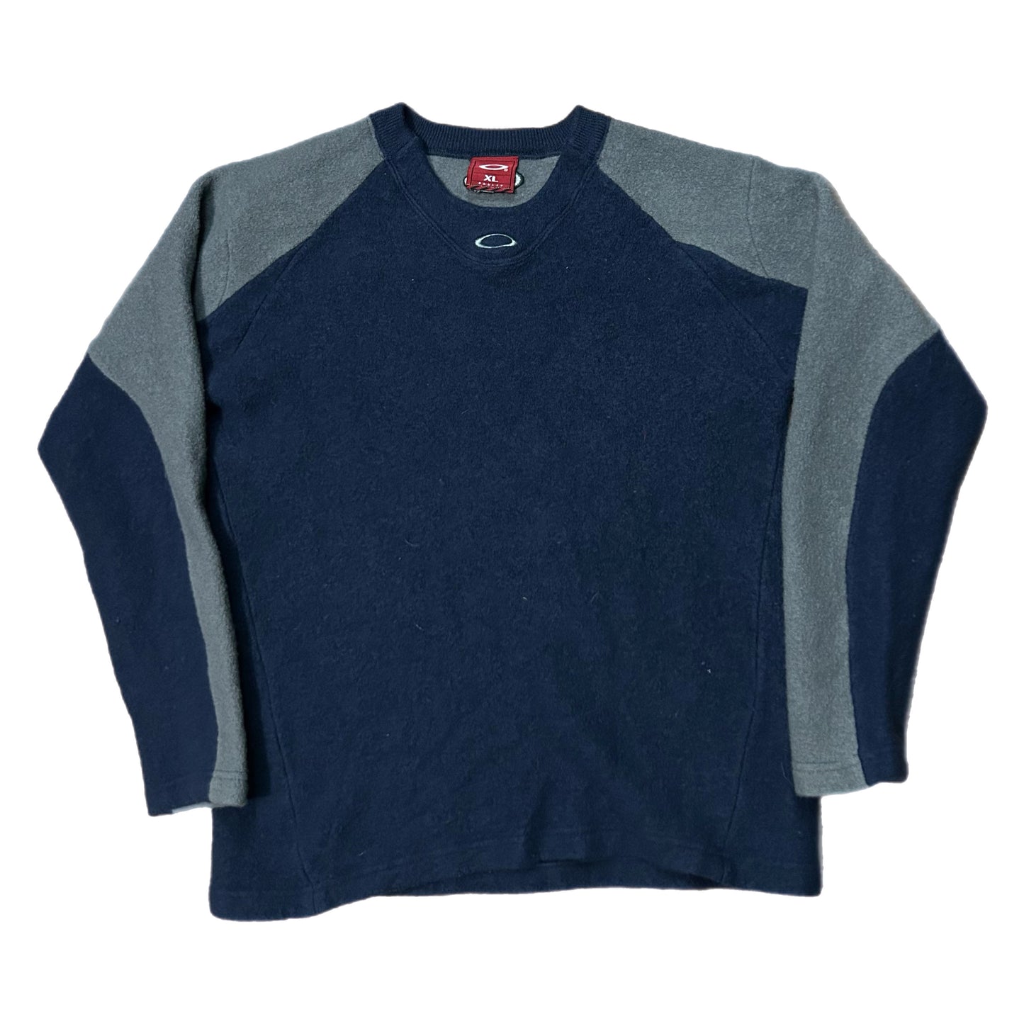 (XL) Y2K Women's Oakley Two-Tone Longsleeve Fleece