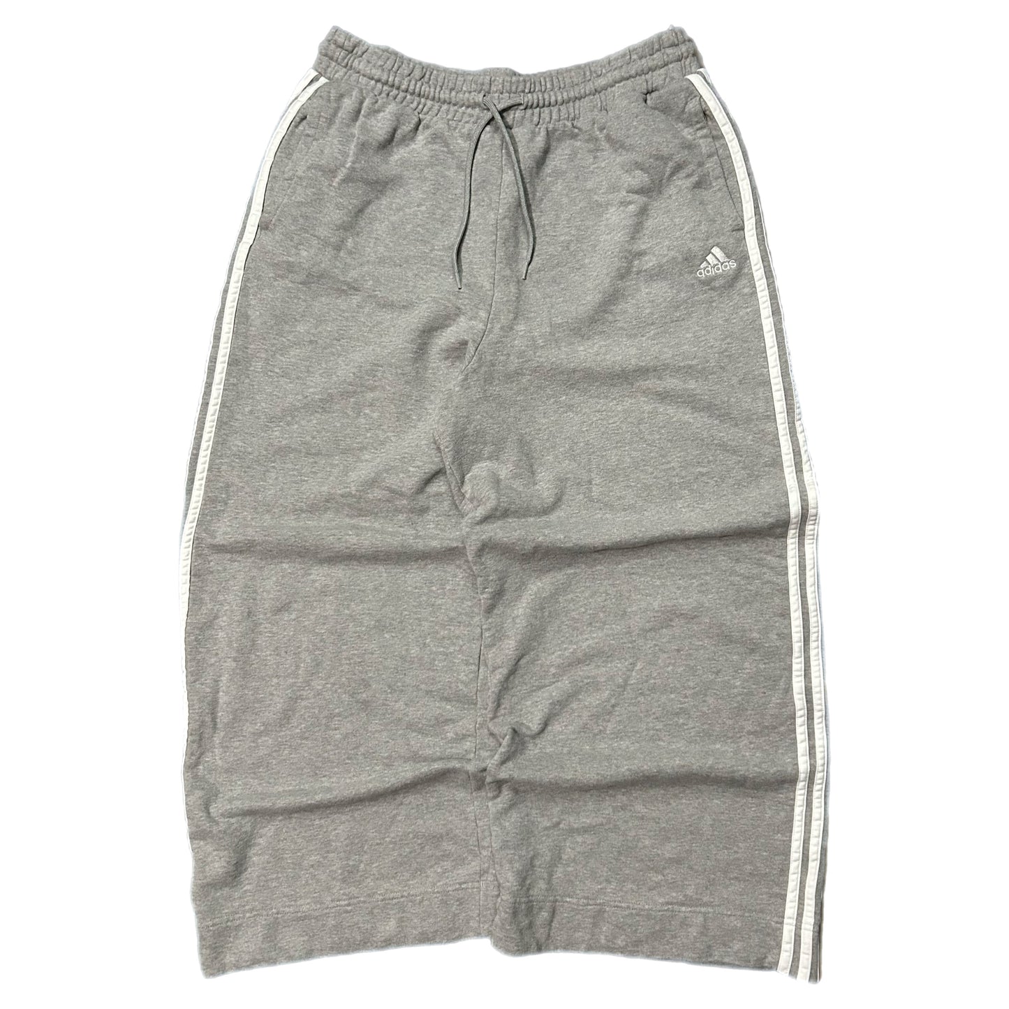 (XL) Adidas 3 Stripes Baggy Grey Sweatpants