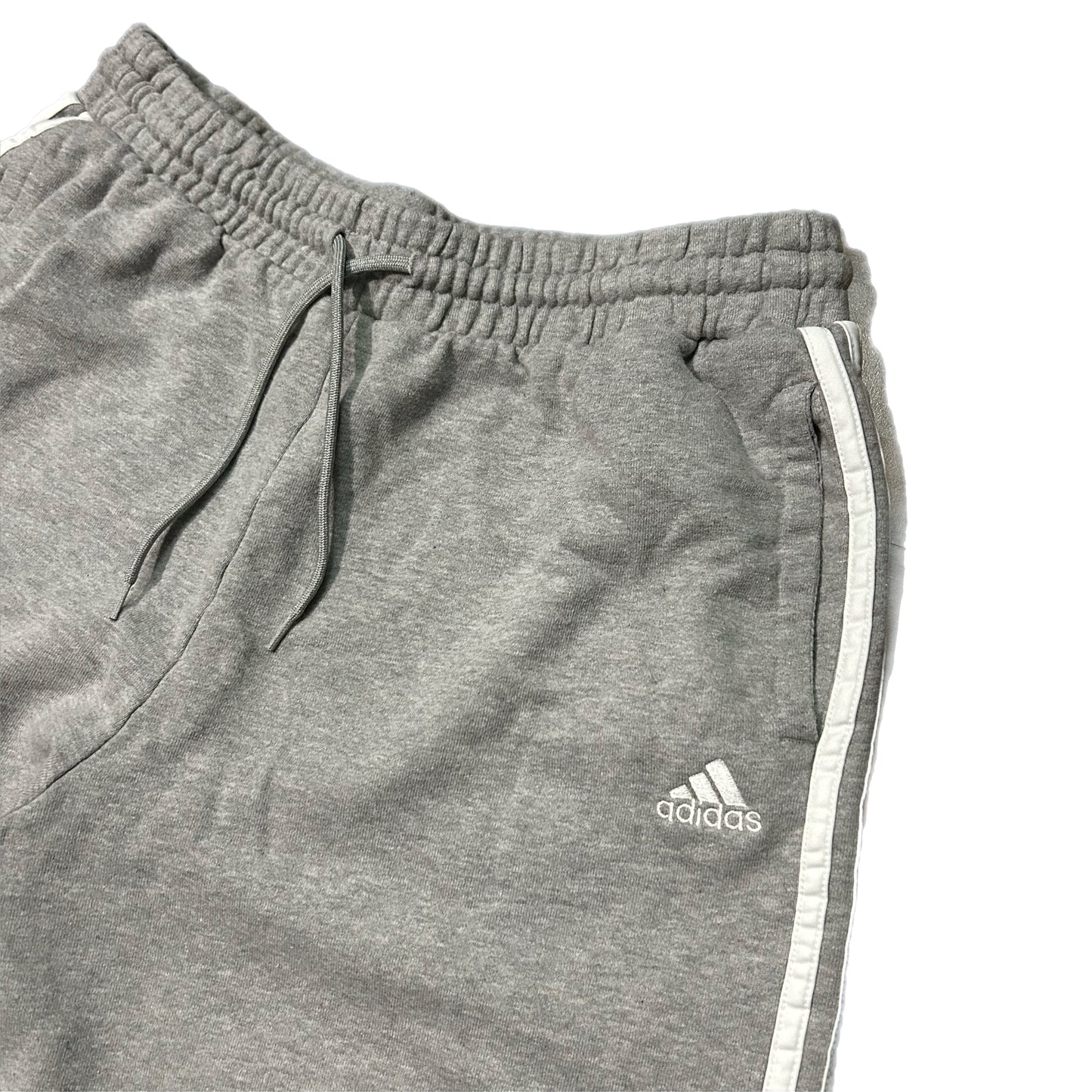 (XL) Adidas 3 Stripes Baggy Grey Sweatpants