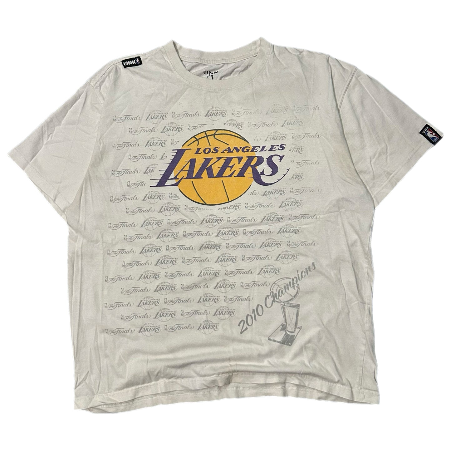 (L) 2010 Los Angeles Lakers UNK Championship White Shirt