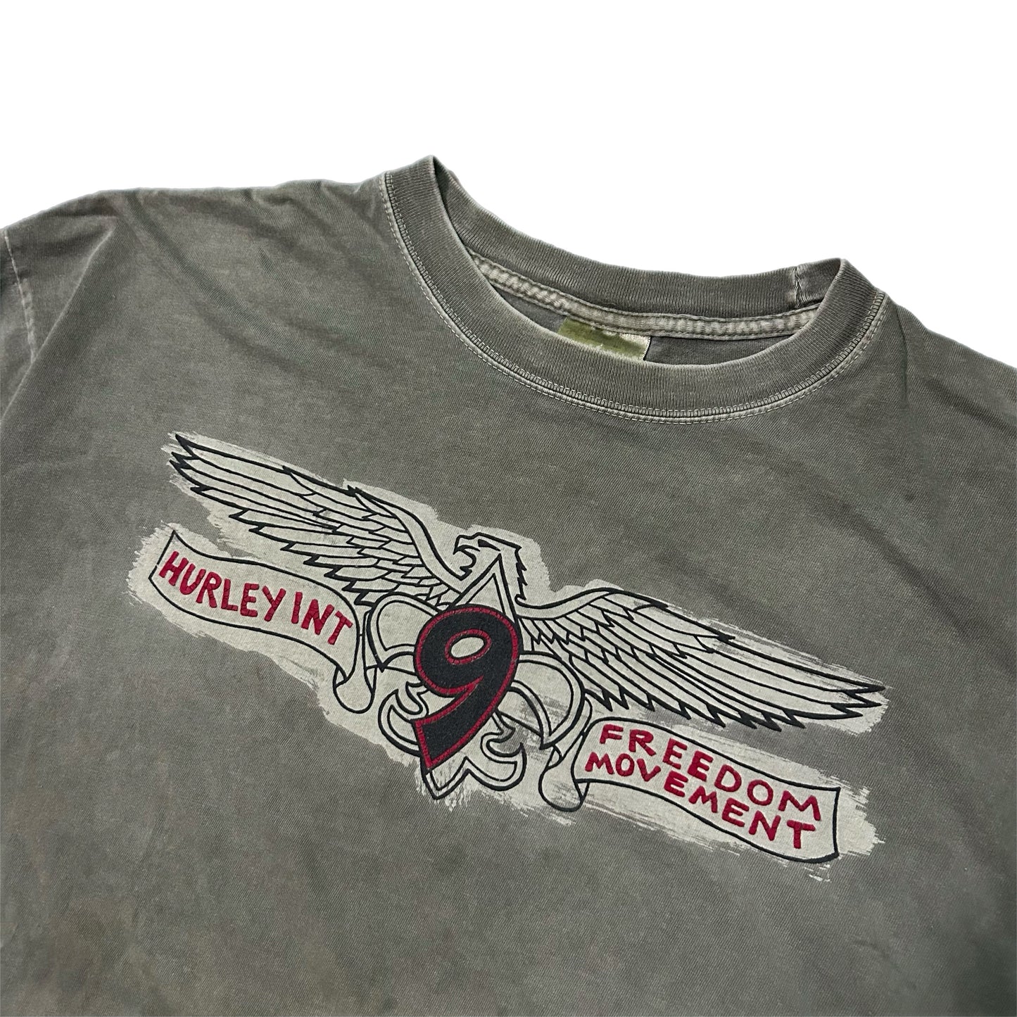 (XL) Vintage Hurley Freedom Movement Olive Shirt